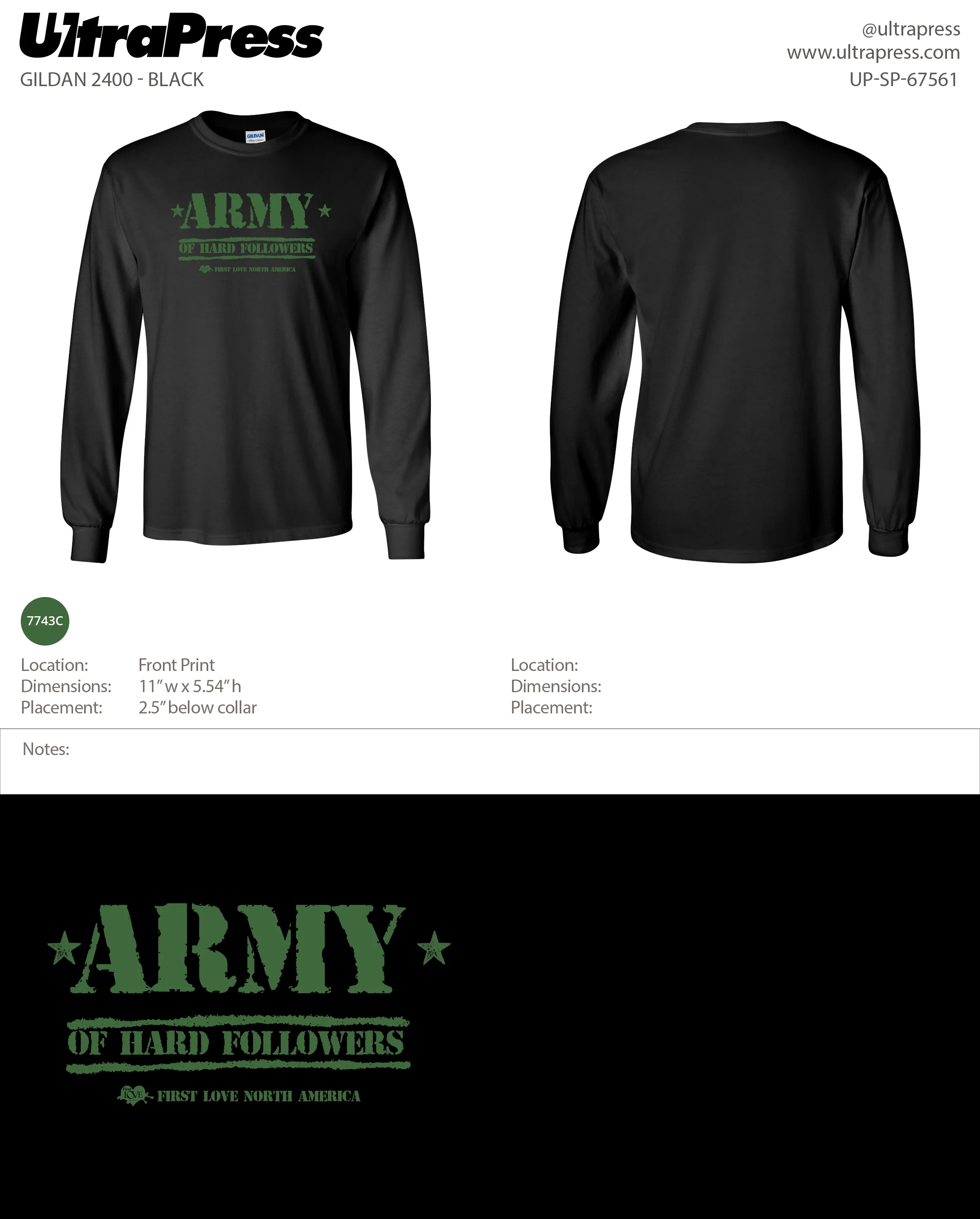 UP-SP-67561 Lighthouse International - Army - 72 Min Qty (BULK) - Image 2
