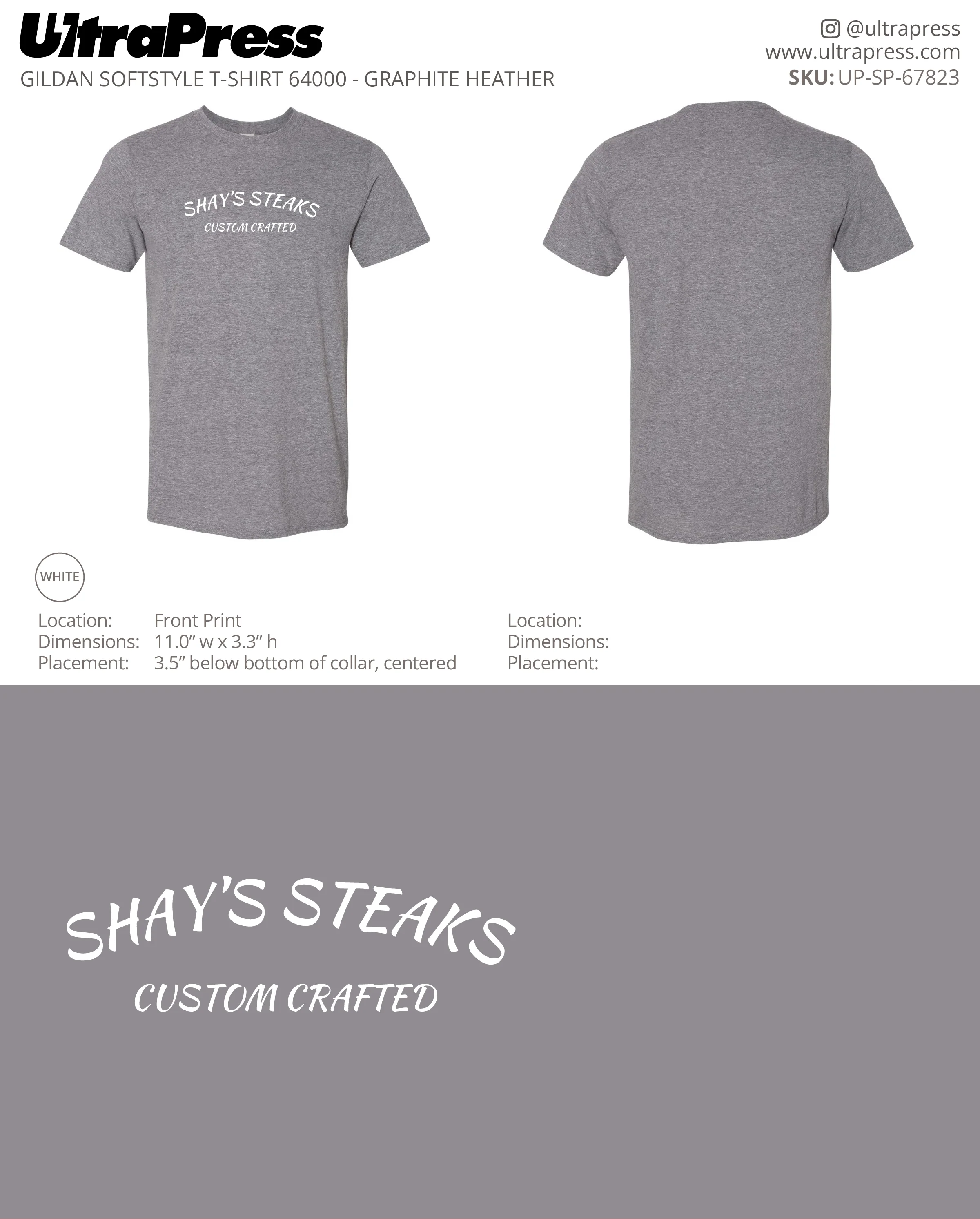 UP-SP-67823 Shay's Steaks Custom Crafted - Scott DiClaudio 100 Min Qty (Bulk) - Image 3