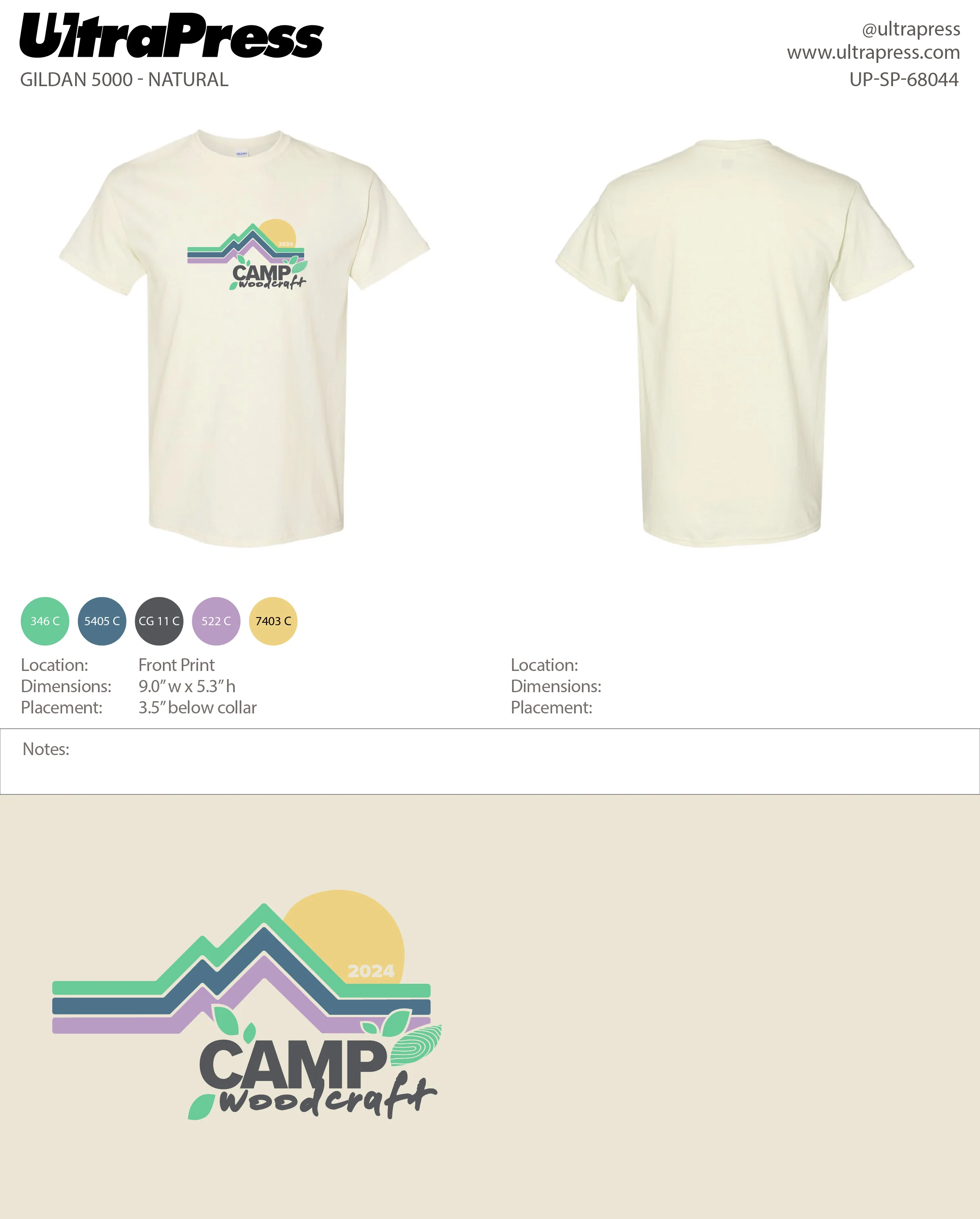 UP-SP-68044 Camp Woodcraft - Israel Serna 500 Min Qty (Bulk) - Image 2