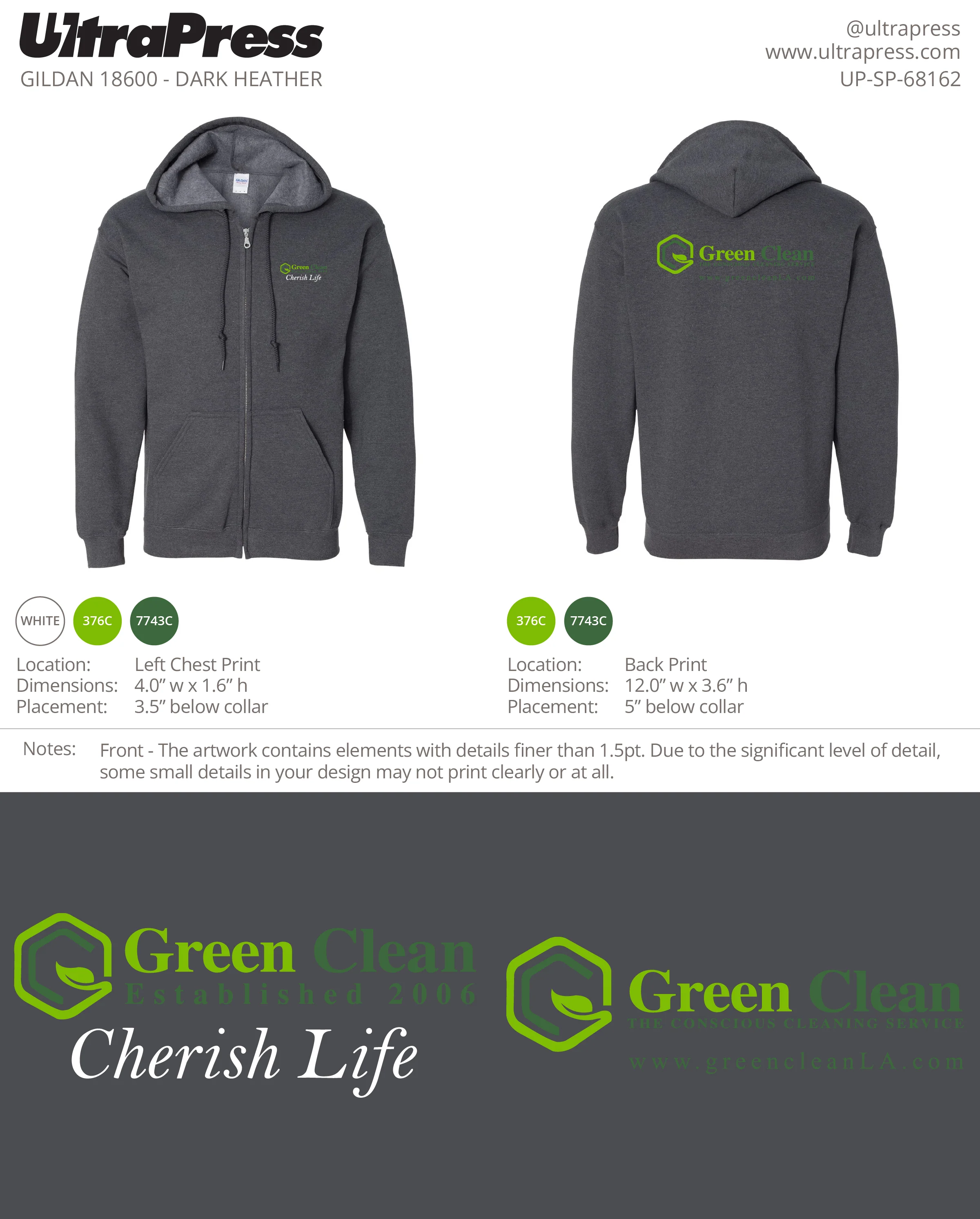 UP-SP-68162 Green Clean 72 Min Qty (Bulk) - Image 2
