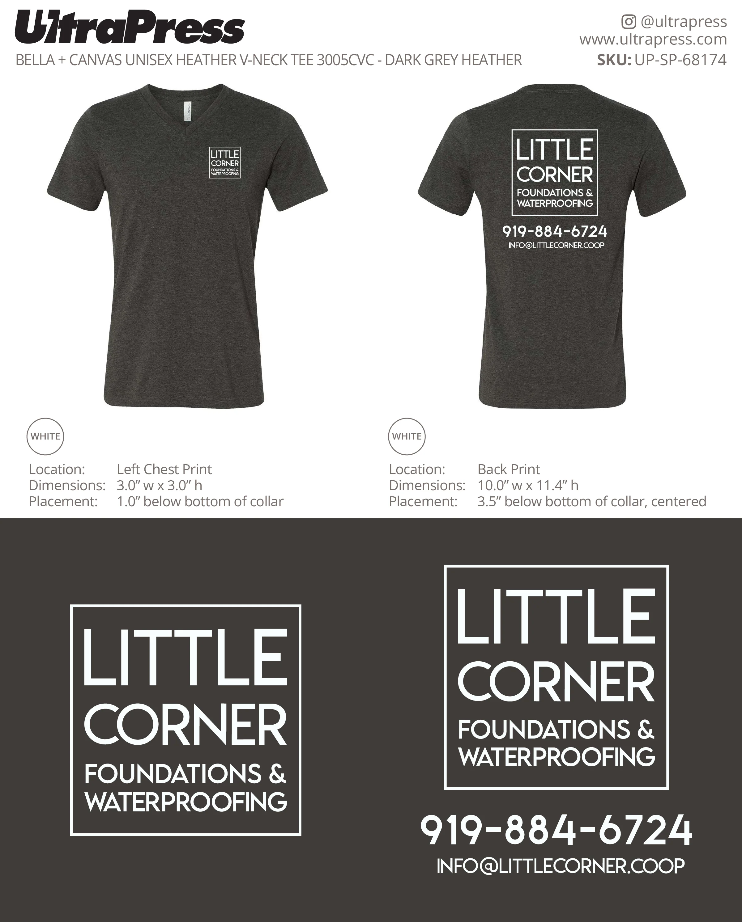 UP-SP-68174 Little Corner Foundations & Waterproofing (White Ink) 24 Min Qty (Bulk)