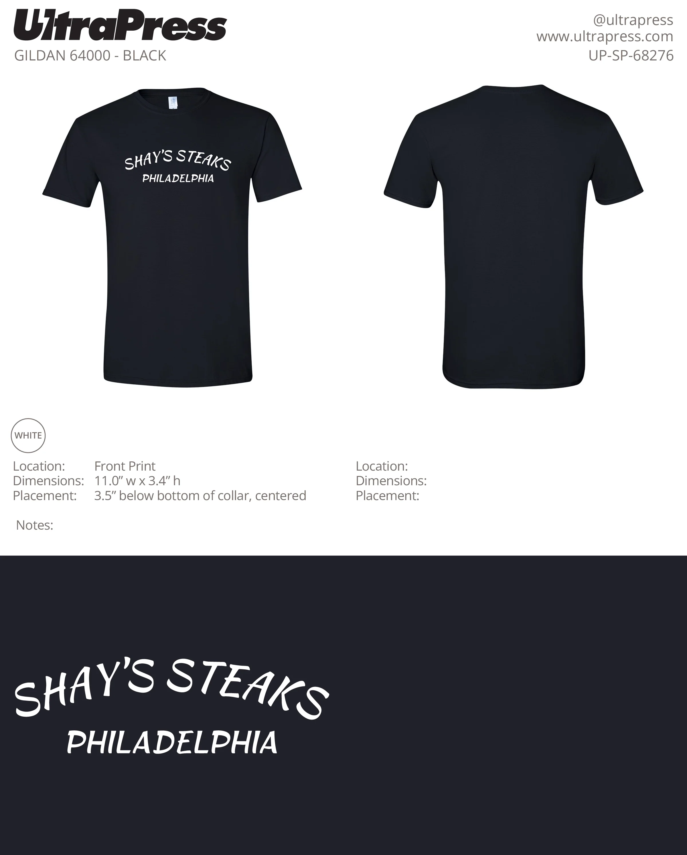 UP-SP-68276 Shay's Philadelphia - Scott Diclaudio 100 Min Qty (Bulk) - Image 2