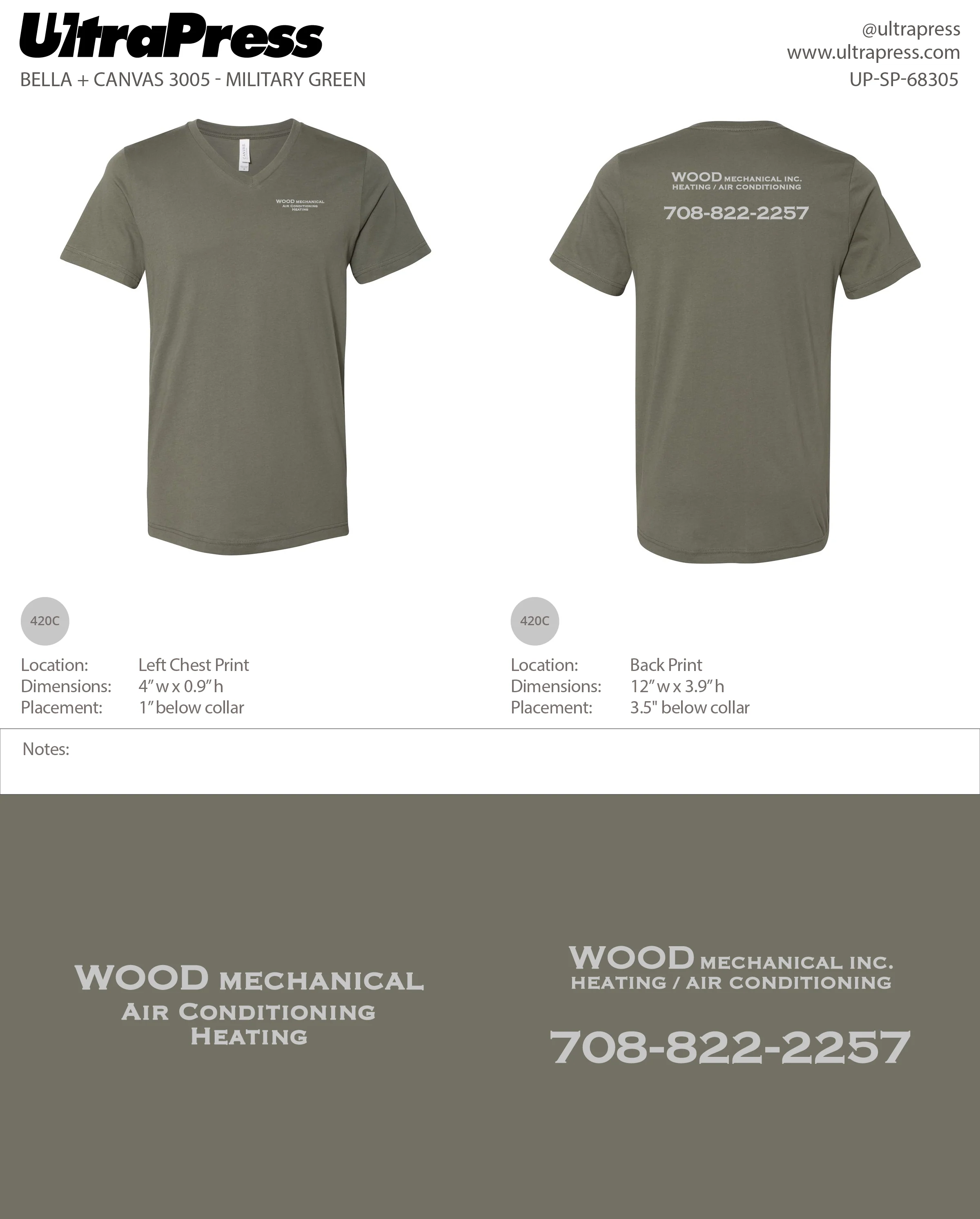 UP-SP-68305 Wood Mechanical Inc. 100 Min Qty (Bulk) - Image 3