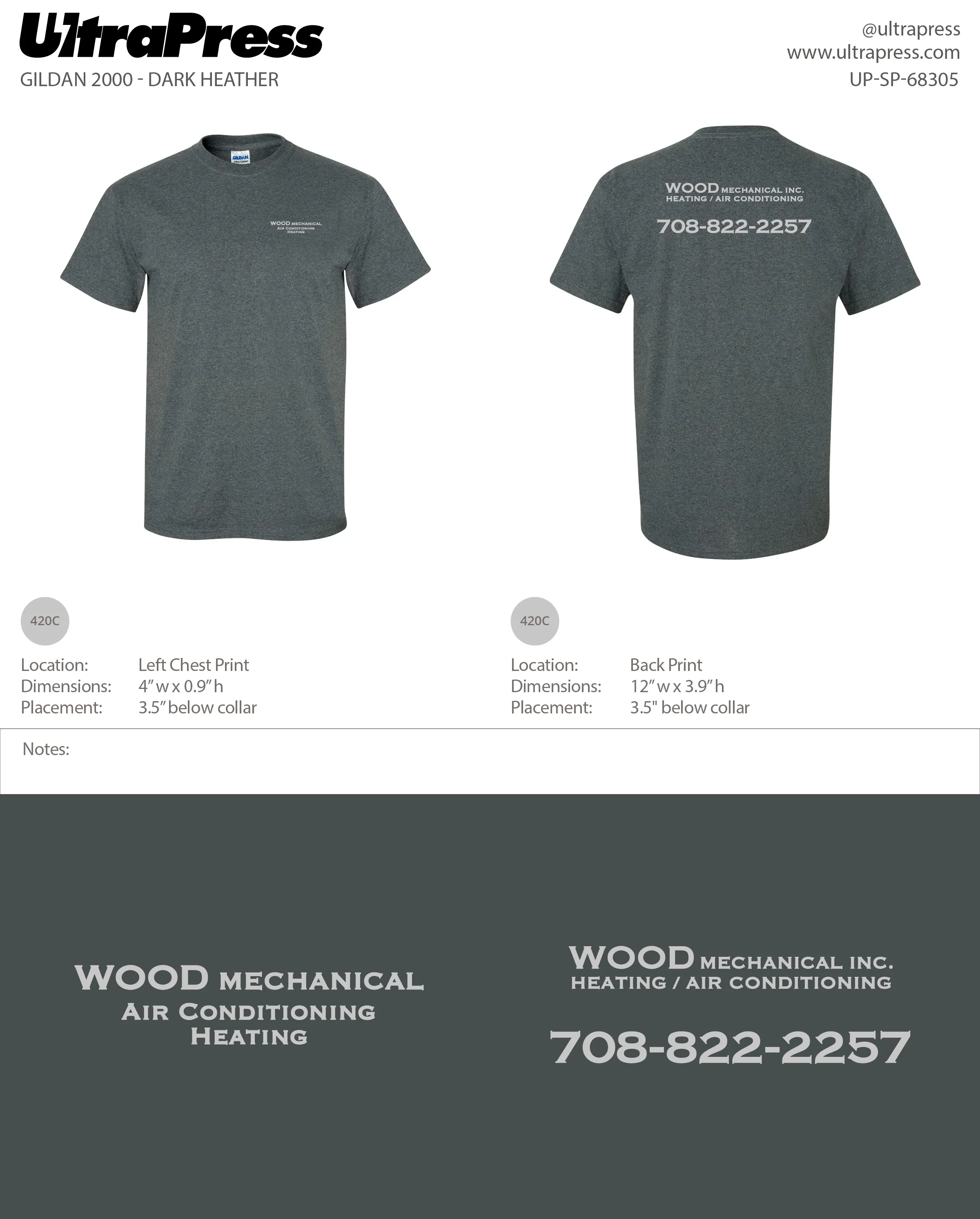 UP-SP-68305 Wood Mechanical Inc. 100 Min Qty (Bulk) - Image 4
