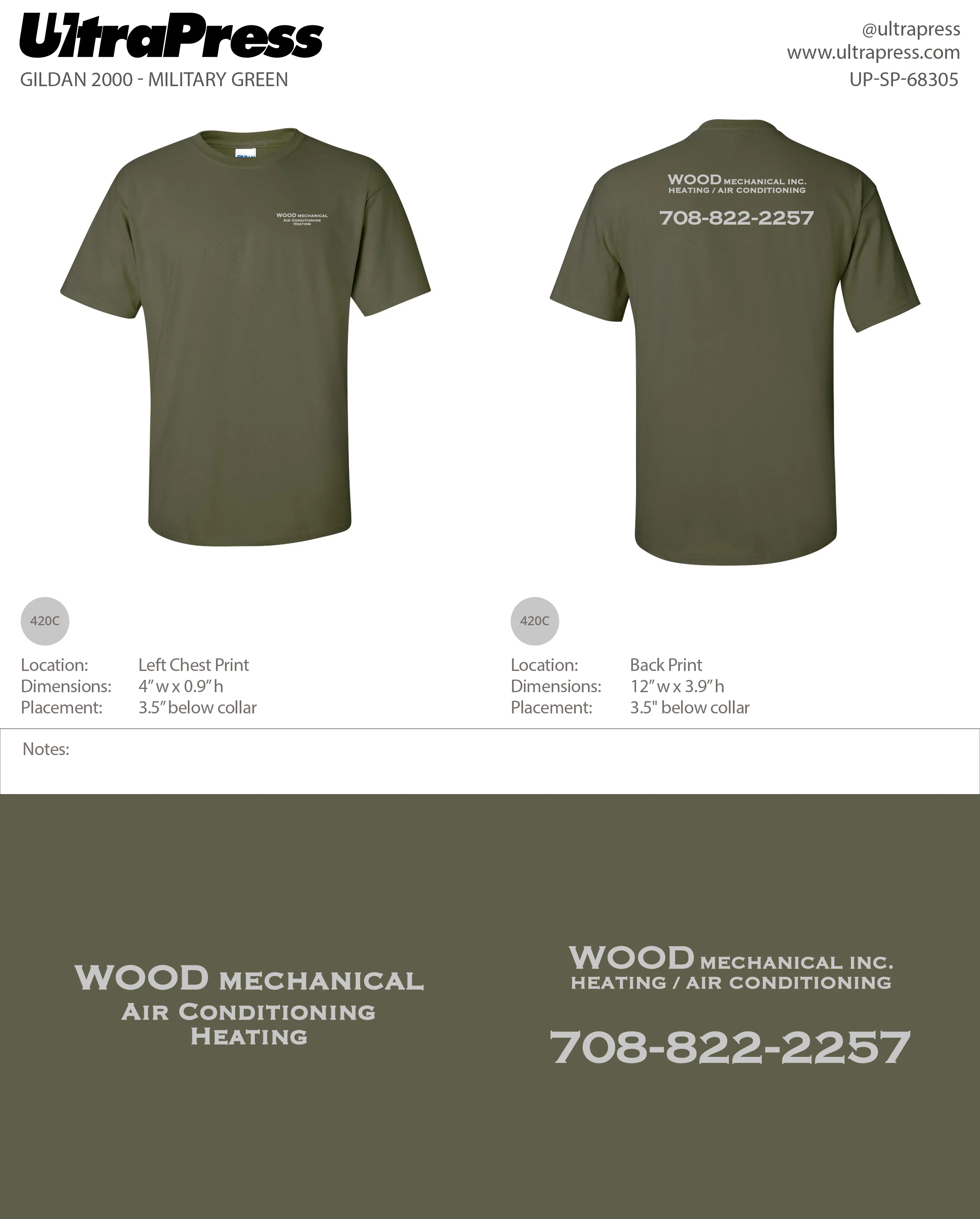 UP-SP-68305 Wood Mechanical Inc. 100 Min Qty (Bulk) - Image 5
