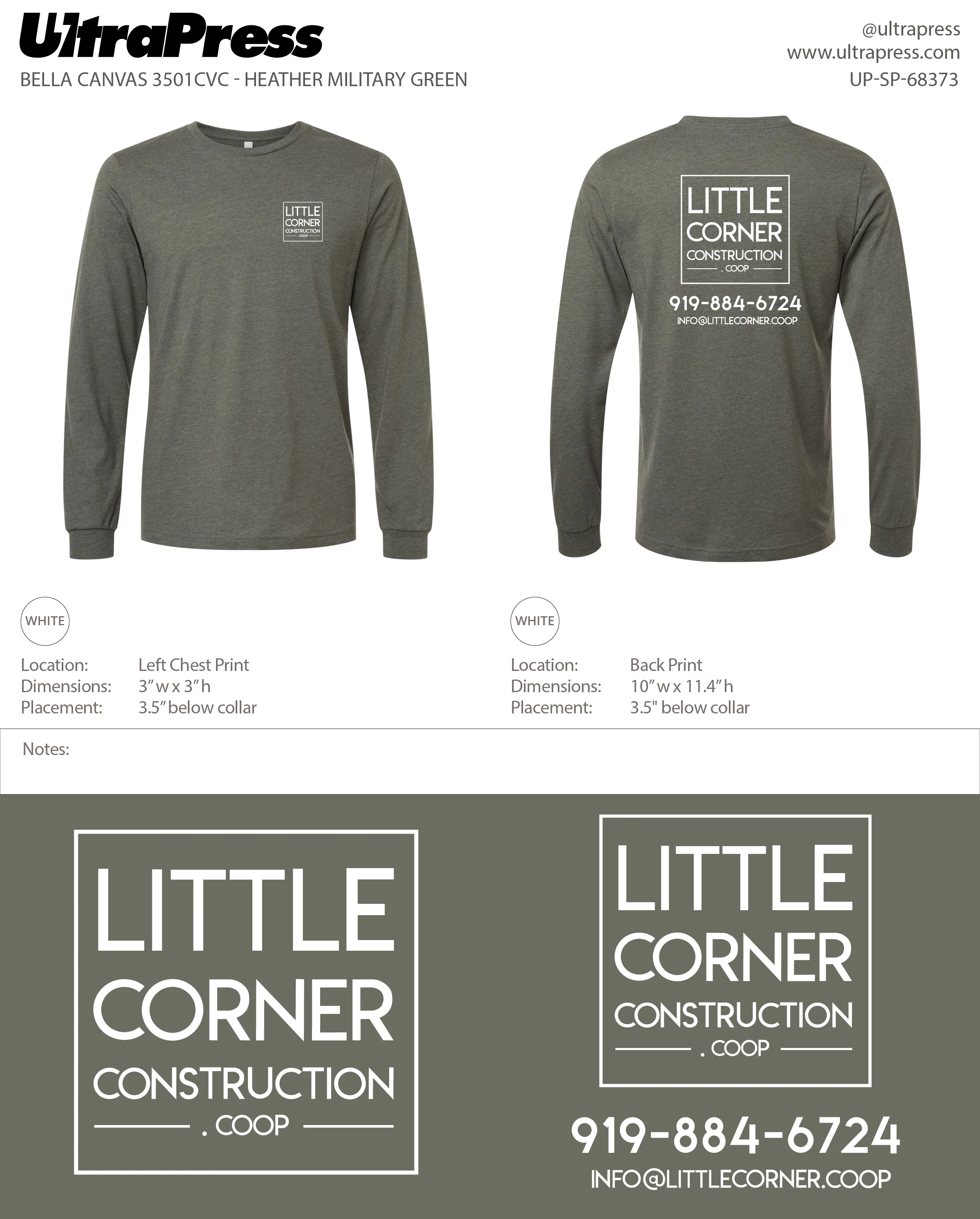 UP-SP-68373 Little Corner Construction (White Ink) - 24 Min Qty - Image 2
