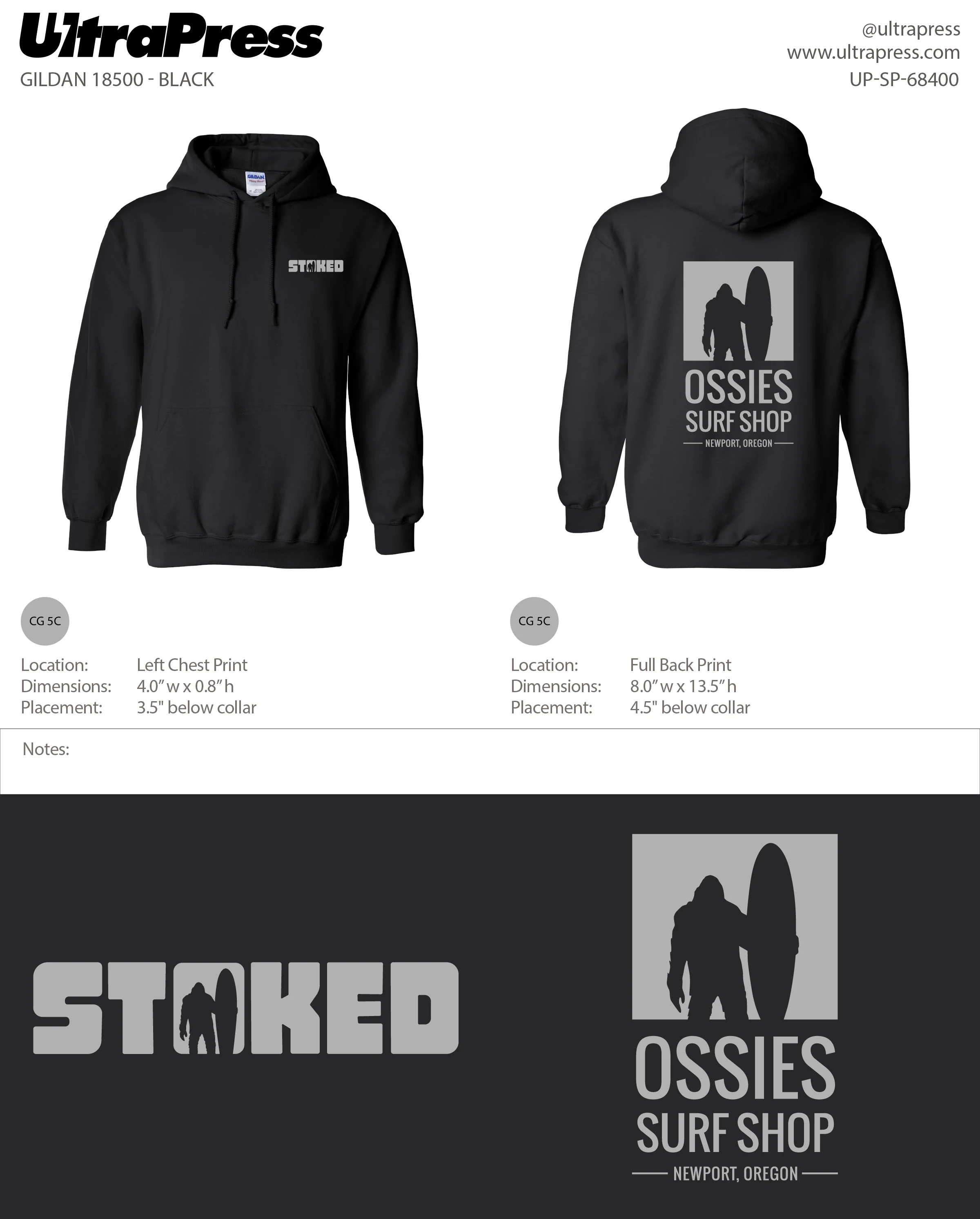 UP-SP-68400 Stoked Ossies Surf Shop - Daniel Hasselschwert 50 Min Qty (Bulk) - Image 2