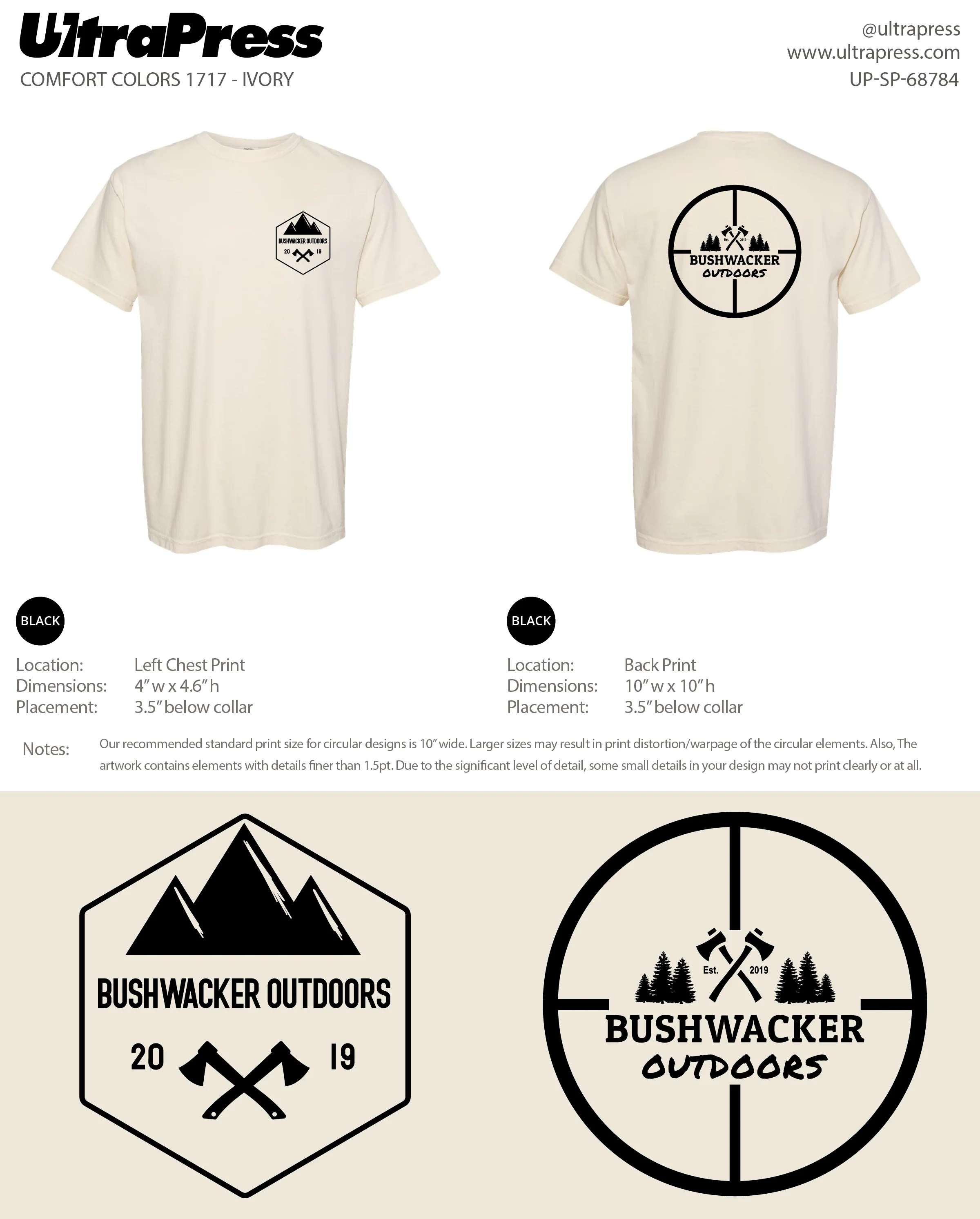 UP-SP-68784 Bushwacker Outdoors - Nate Lawrence 24 Min Qty (Bulk) - Image 2