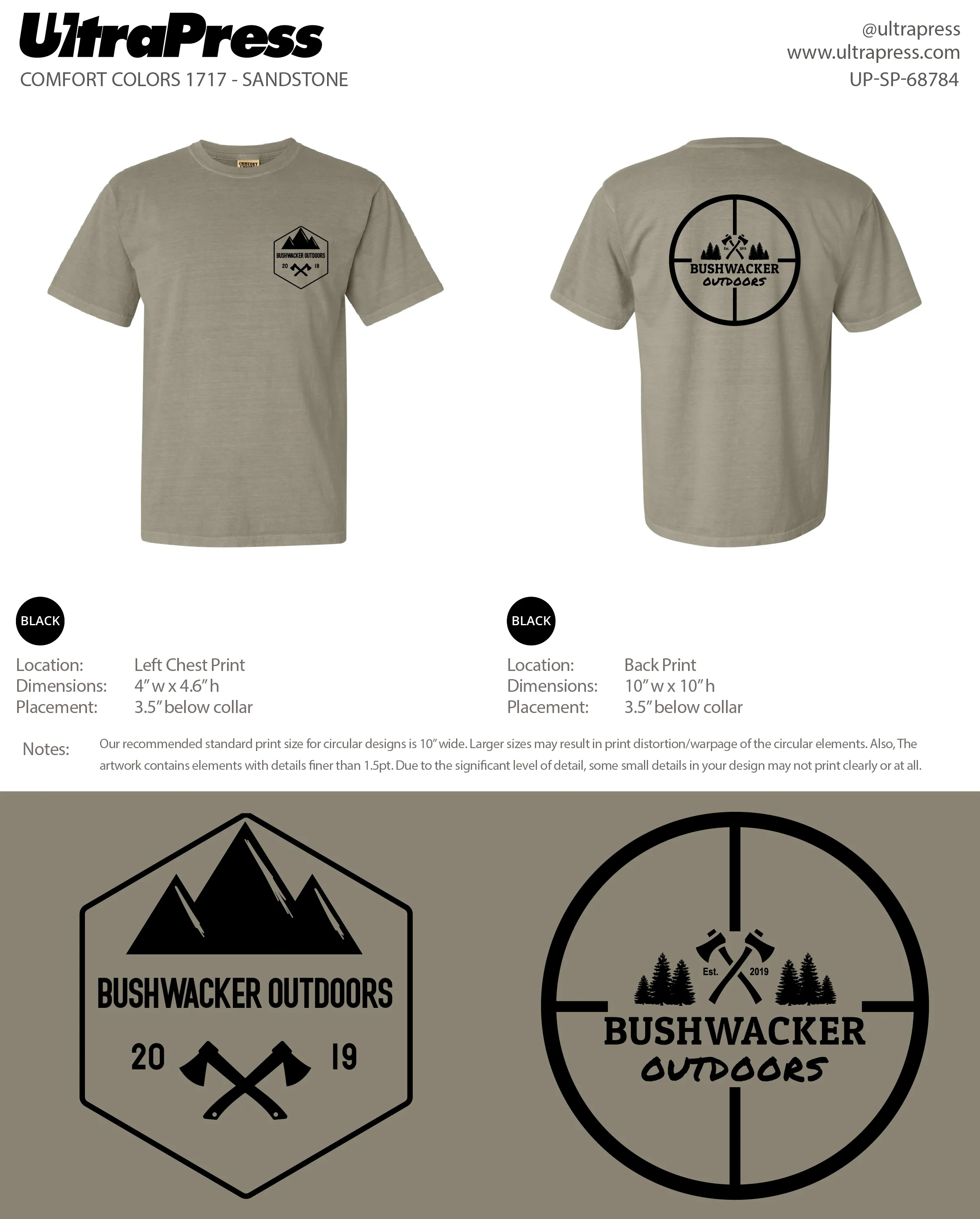 UP-SP-68784 Bushwacker Outdoors - Nate Lawrence 24 Min Qty (Bulk) - Image 3