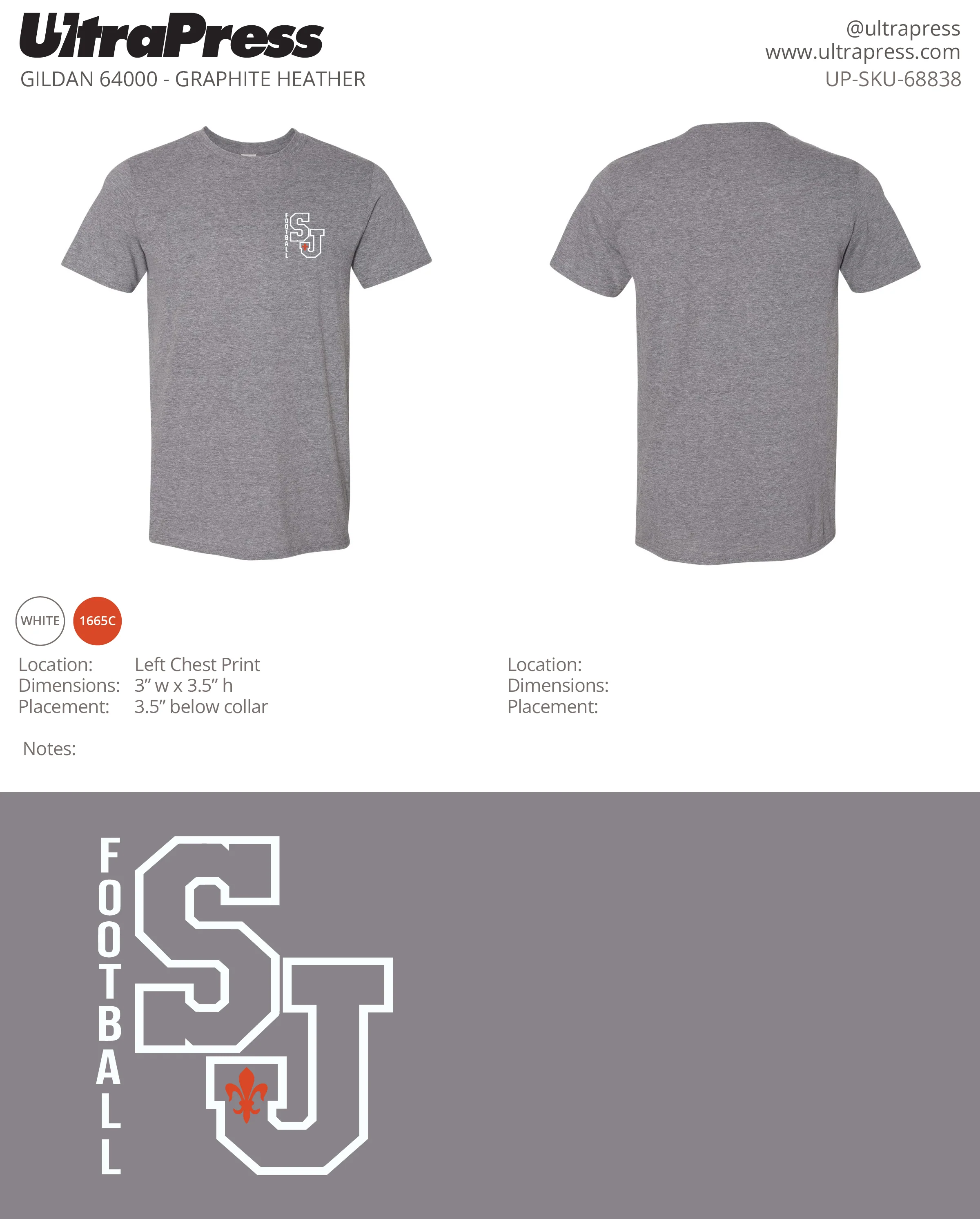 UP-SP-68838 SJ Football Parents Shirt - July 2024 - Tim Loya (Bulk RUSH - 100 Min Qty) - Image 2