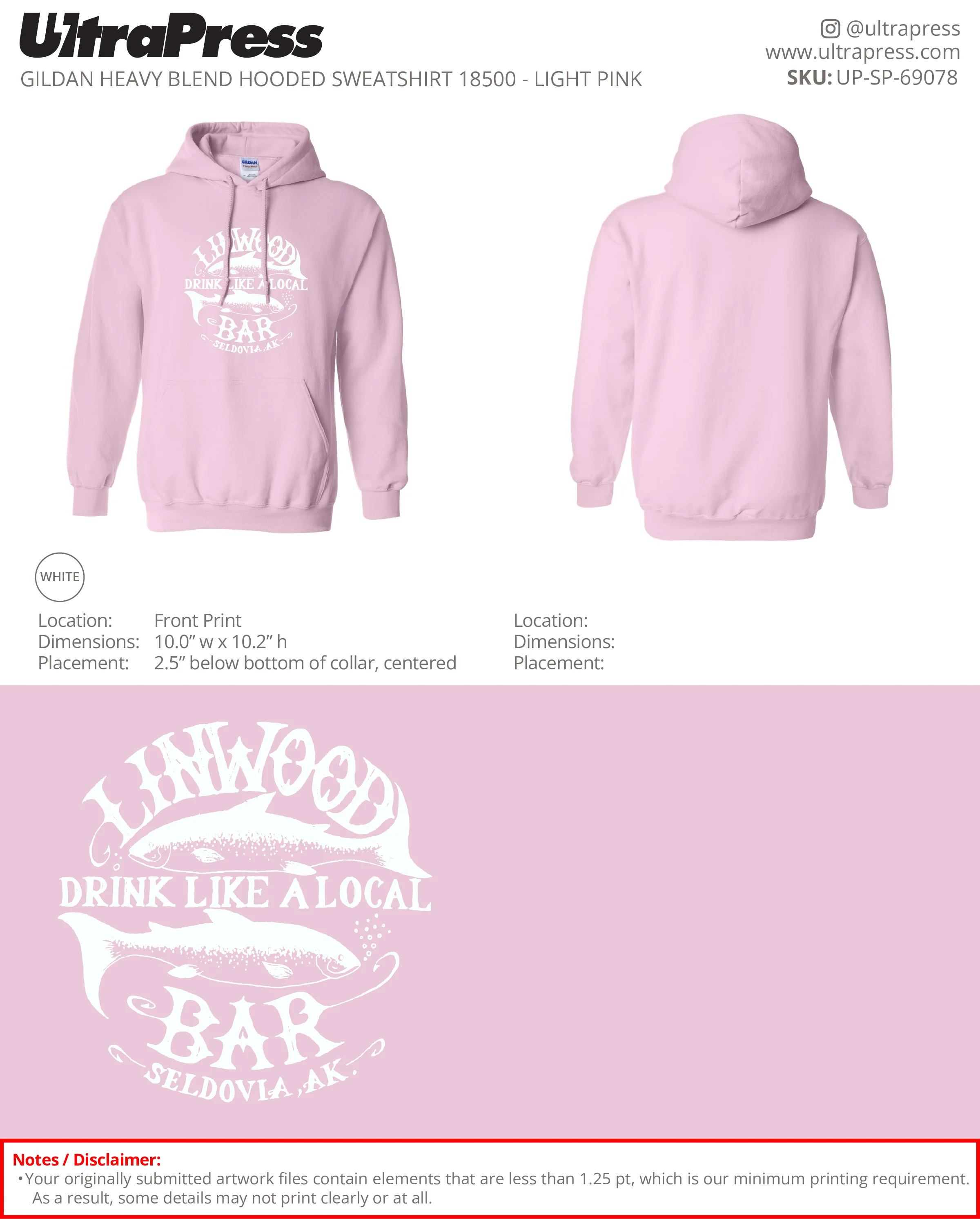 UP-SP-69078 Linwood Hoodies - Stephanie Blanchard 50 Min Qty (Bulk) - Image 9