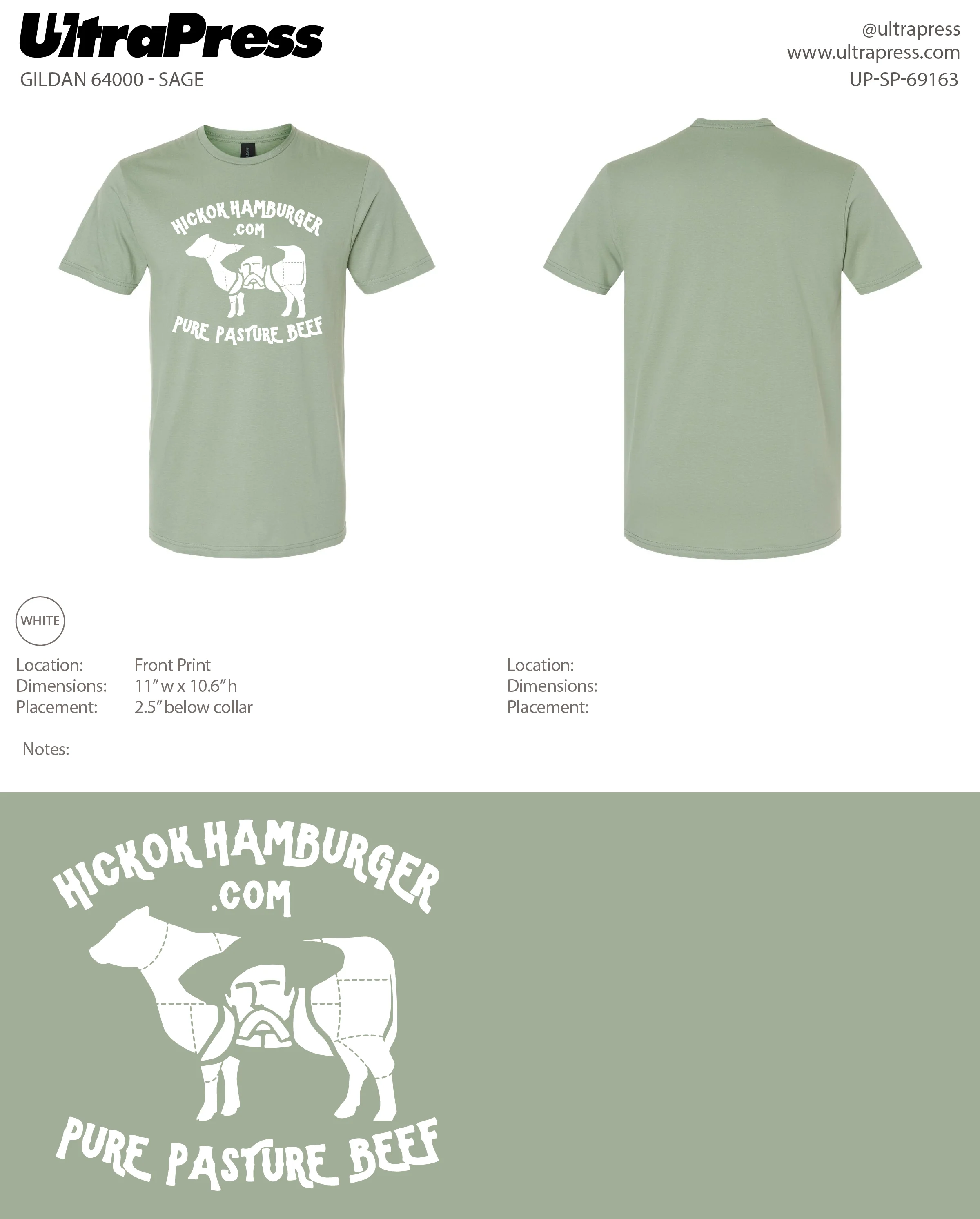 UP-SP-69163 Hickok Hamburger - Eric Honsberger 100 Min Qty (Bulk) - Image 2