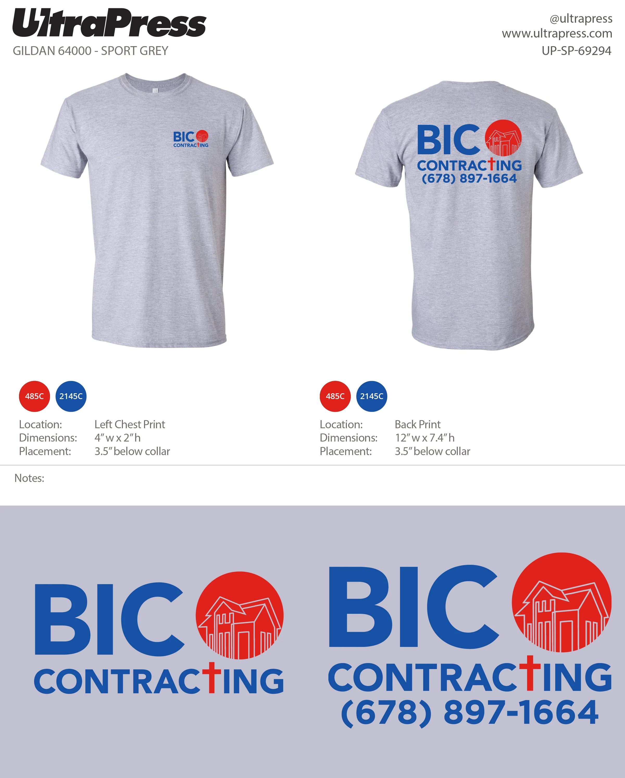 UP-SP-69294 BIC Contracting - John Pernes 100 Pieces Package (Bulk)