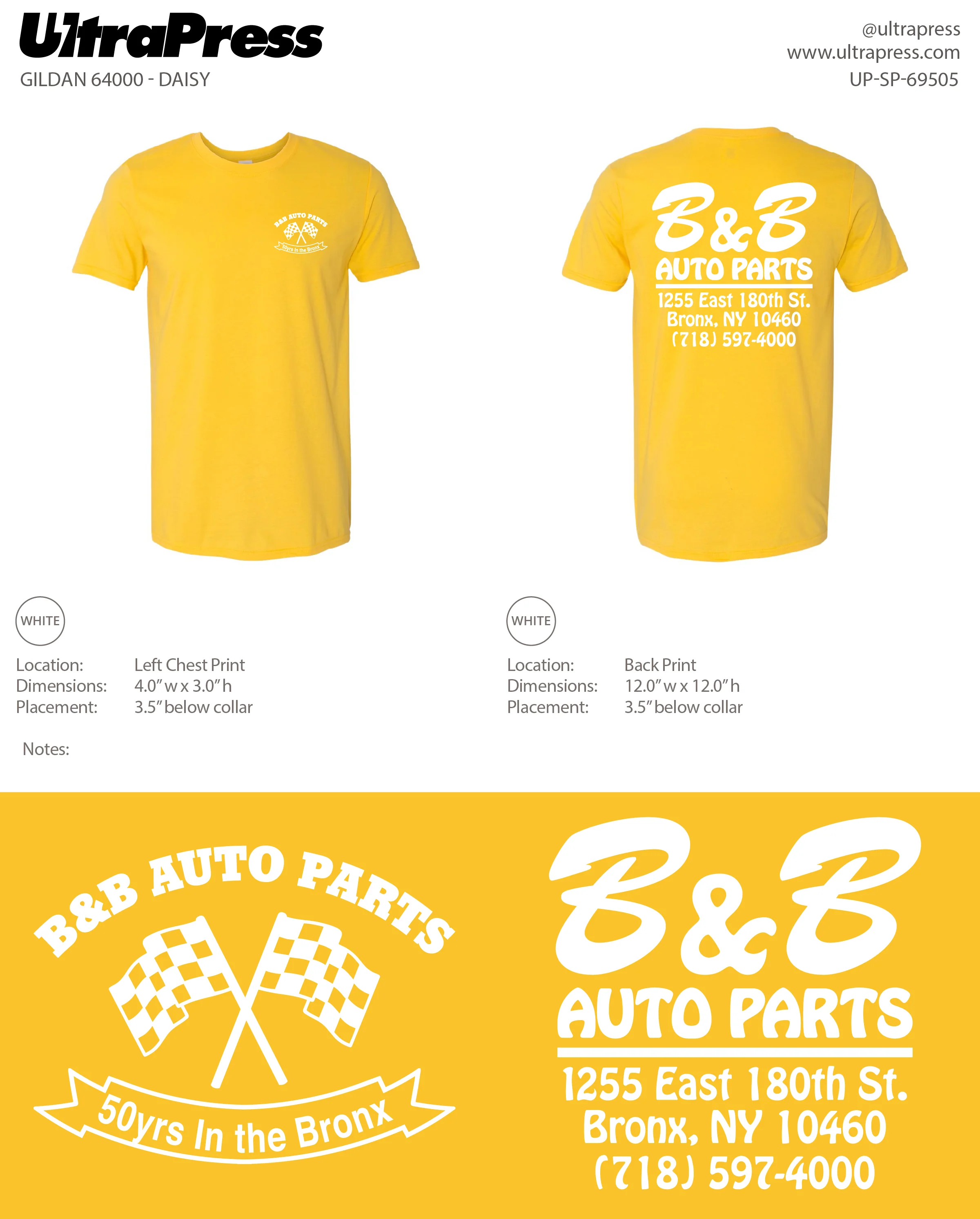 UP-SP-69505 B&B Auto Parts 100 Min Qty (Bulk) - Image 2