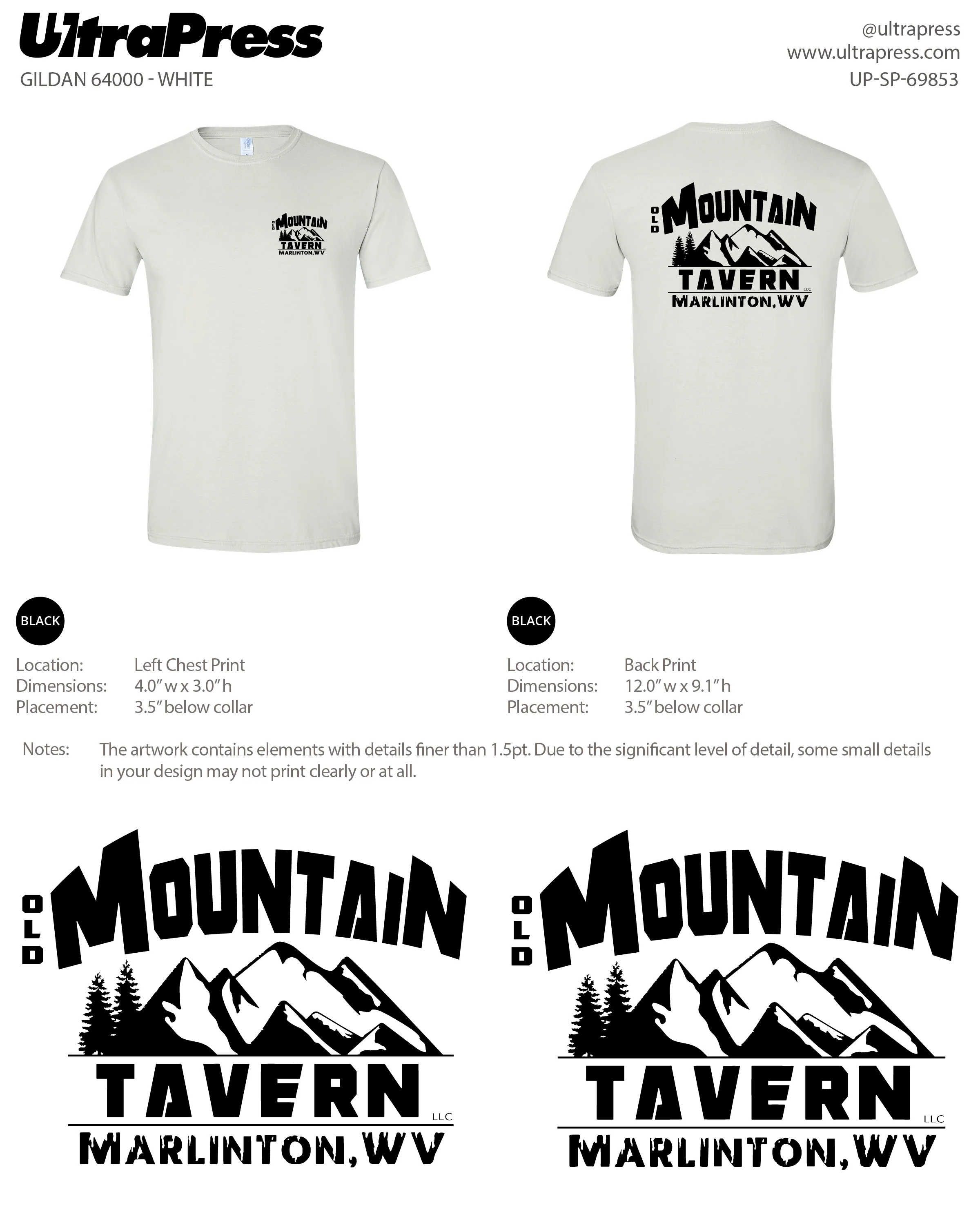 UP-SP-69853 Old Mountain Tavern - Daniel Flores 72 Min Qty (Bulk) - Image 2