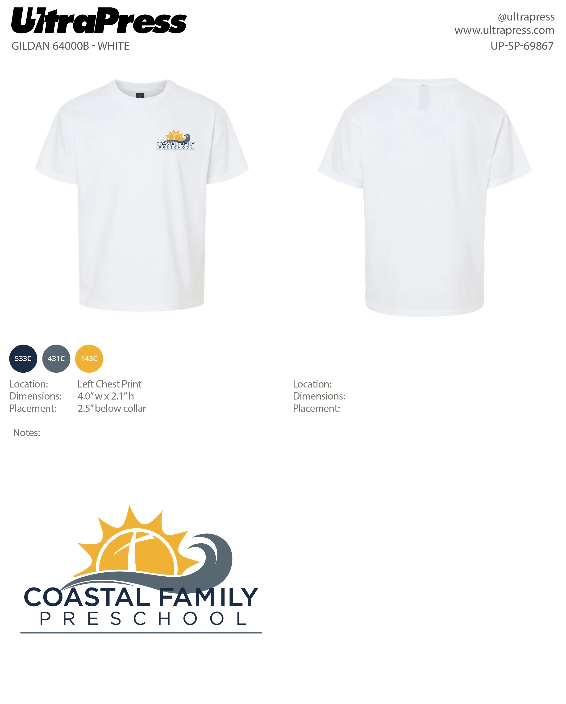UP-SP-69867 Coastal Family Preschool - David Pennington 100 Min Qty (Bulk) - Image 2
