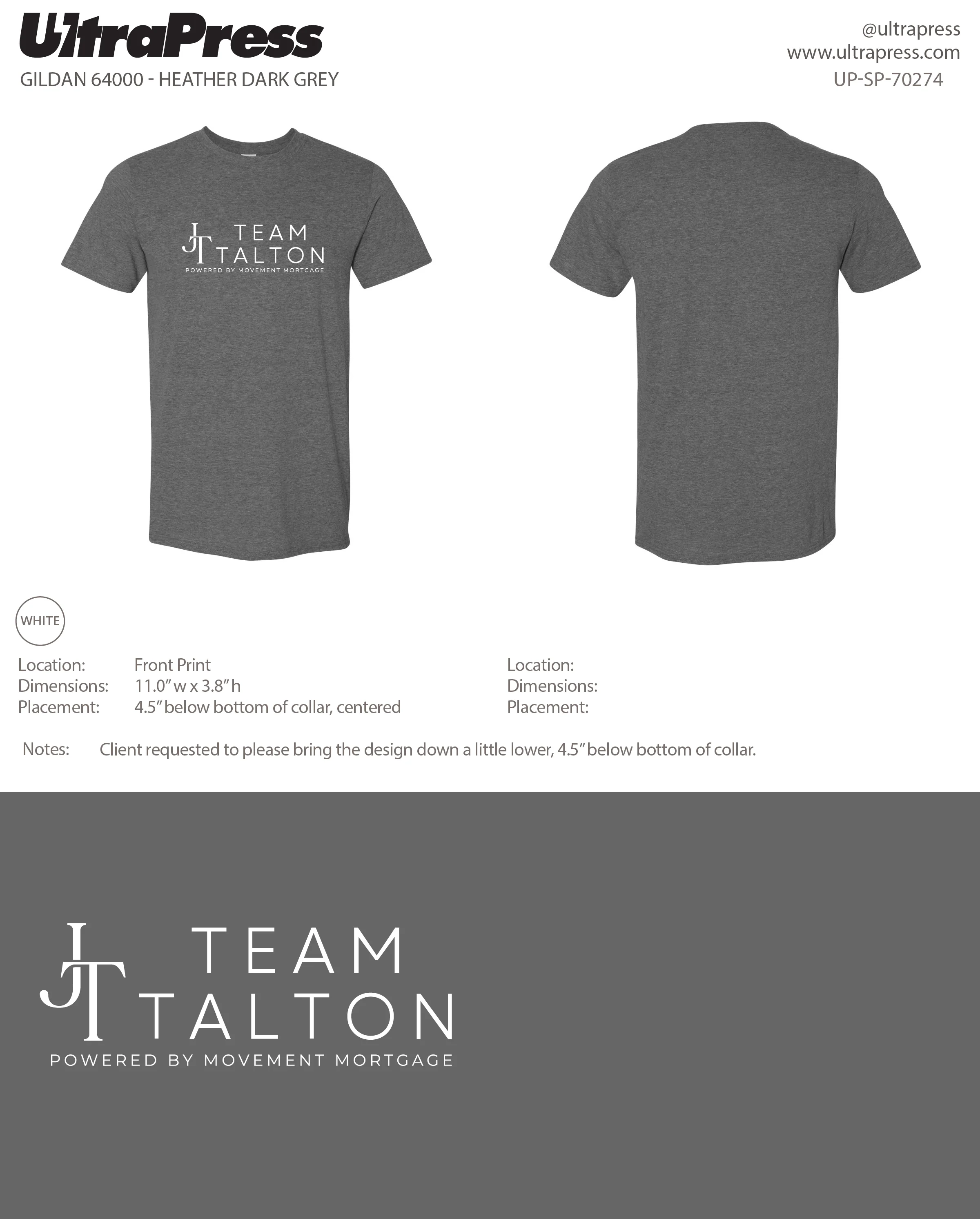 UP-SP-70274 Team Talton - Jessica Talton 100 Min Qty (Bulk) - Image 2