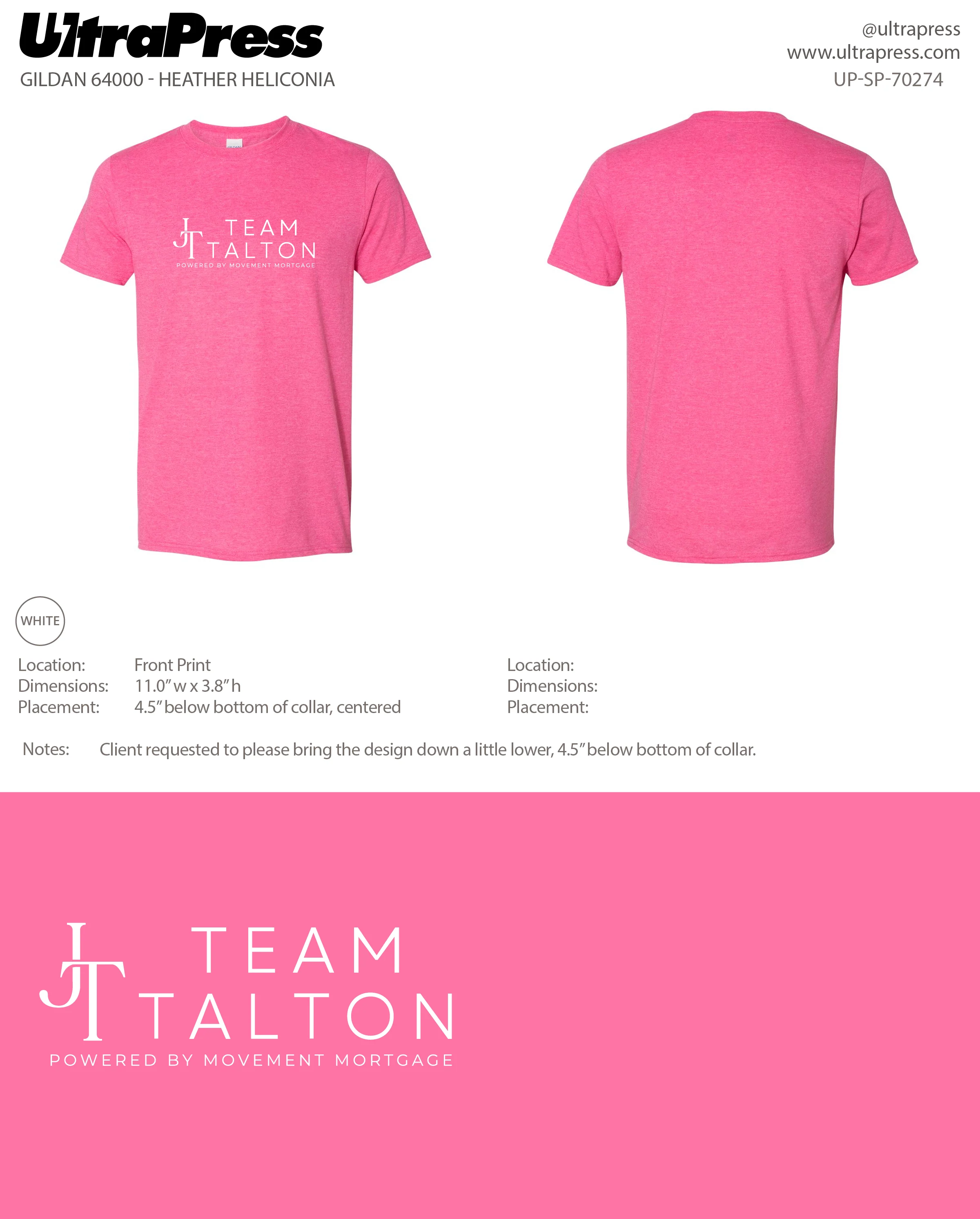UP-SP-70274 Team Talton - Jessica Talton 100 Min Qty (Bulk) - Image 3