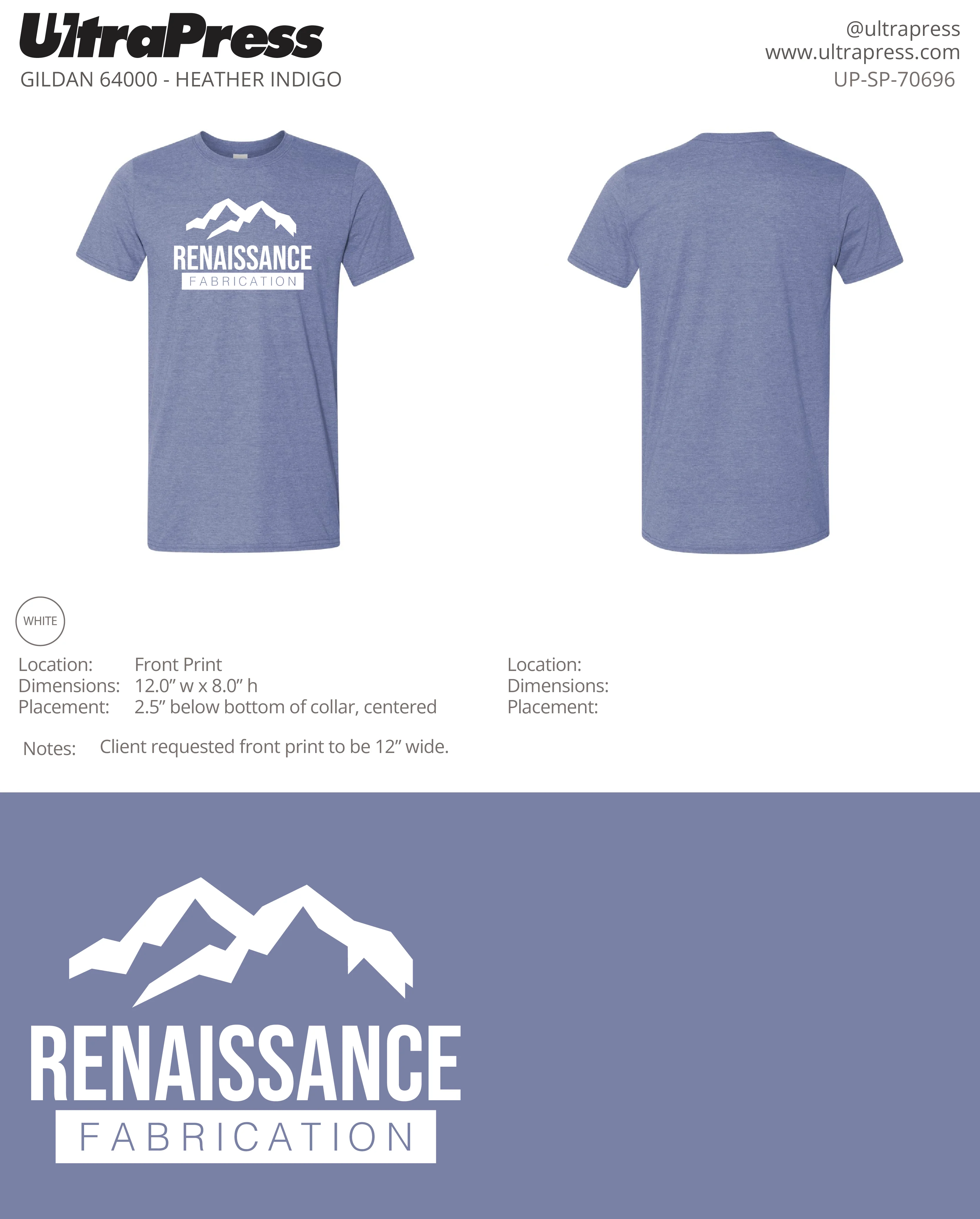 UP-SP-70696 Renaissance Fabrication Mtn Logo - Robyn Bates 100 Min Qty (Bulk) - Image 2