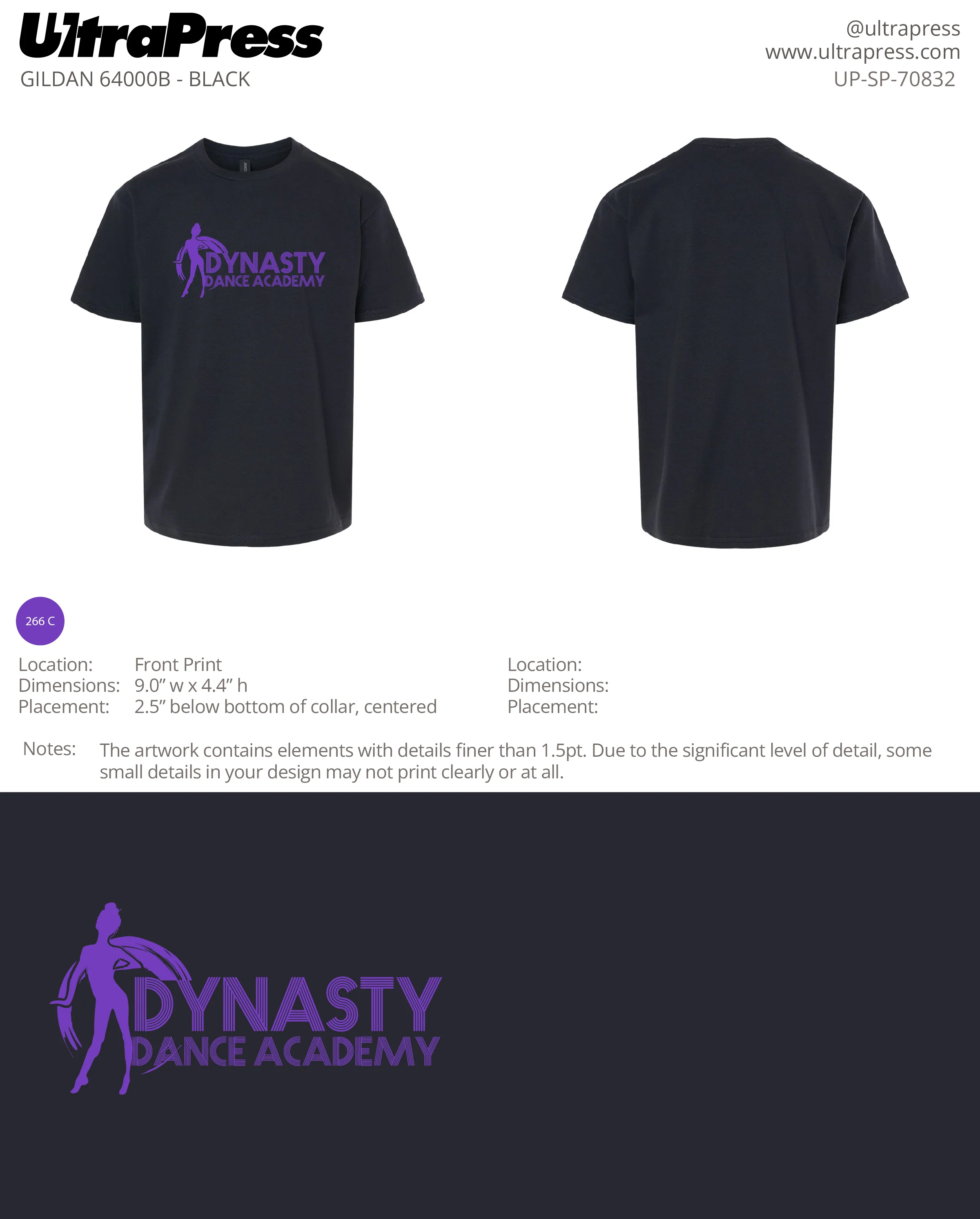 UP-SP-70832 Dynasty Dance Academy - Shadae Randolph 100 Min Qty (Bulk) - Image 2
