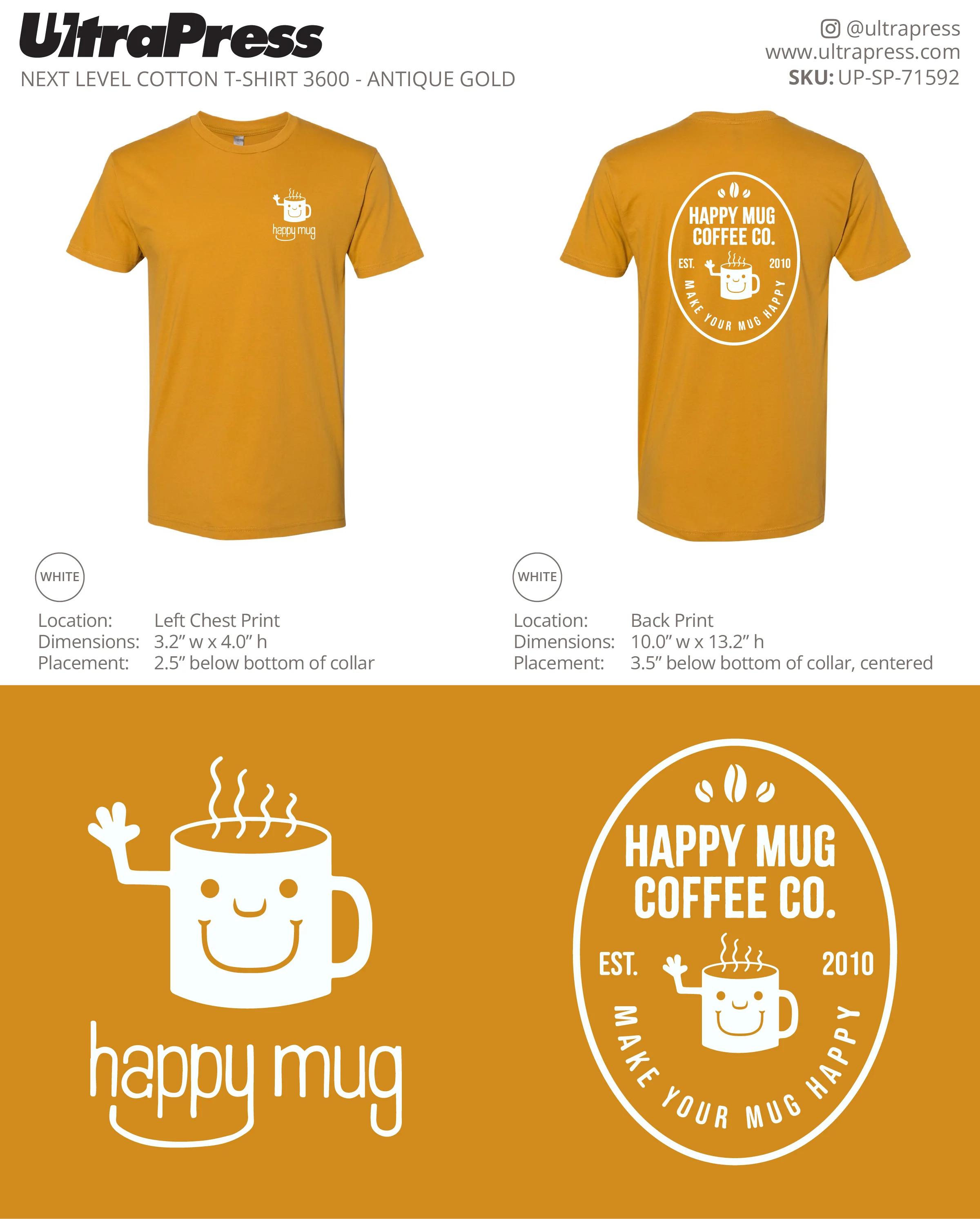 UP-SP-71592 Happy Mug Coffee Co. - Matt Shay 100 Min Qty (Bulk) - Image 2