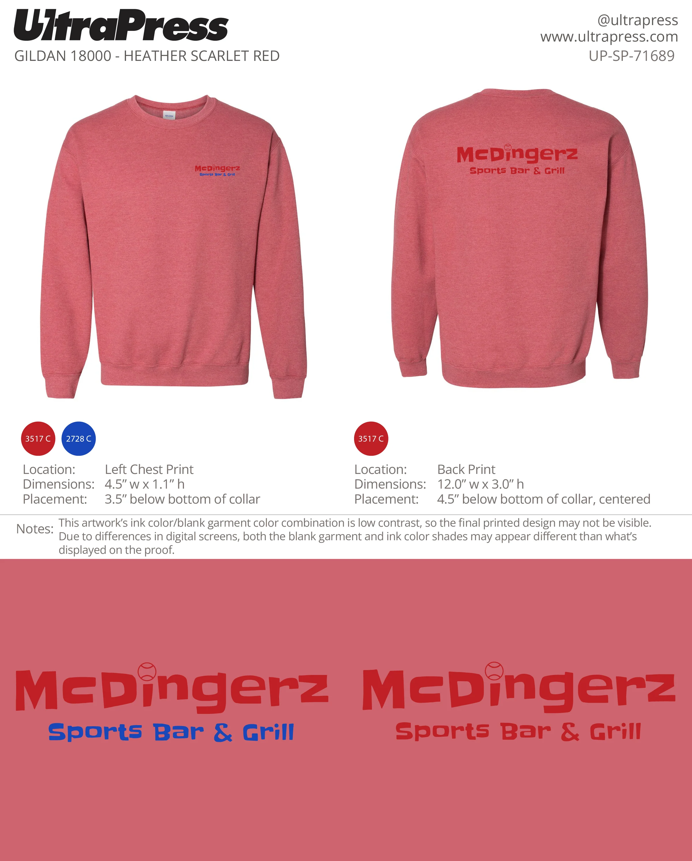 UP-SP-71689 Mcdingerz - James McKenney 50 Pieces Package (Bulk - Crewnecks) - Image 2
