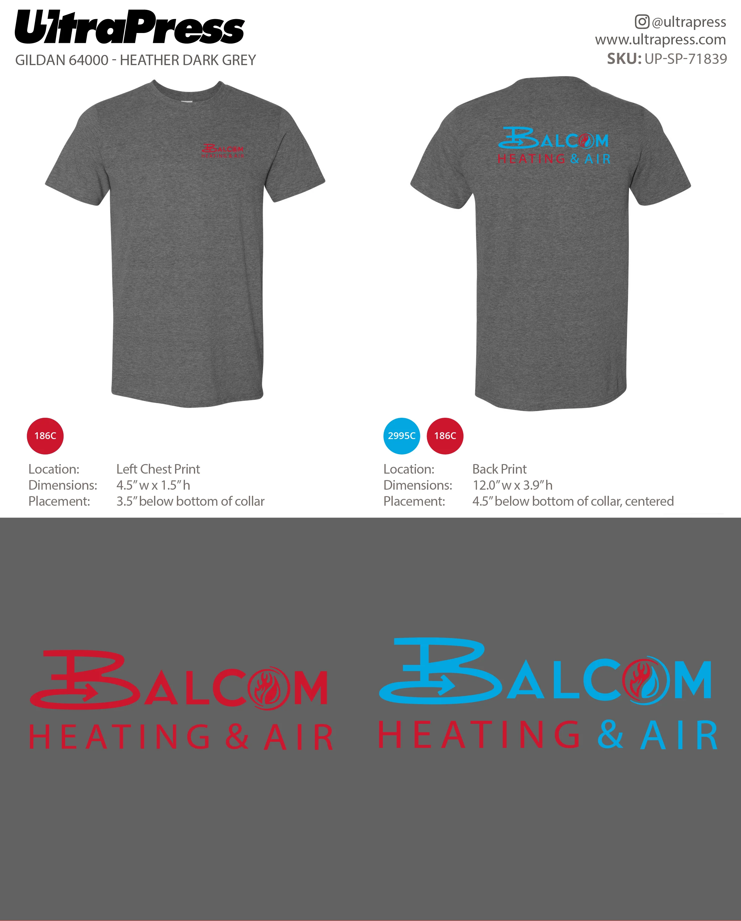 UP-SP-71839 Balcom Heating & Air - Carlos Balbuena 100 Min Qty (Bulk) - Image 2