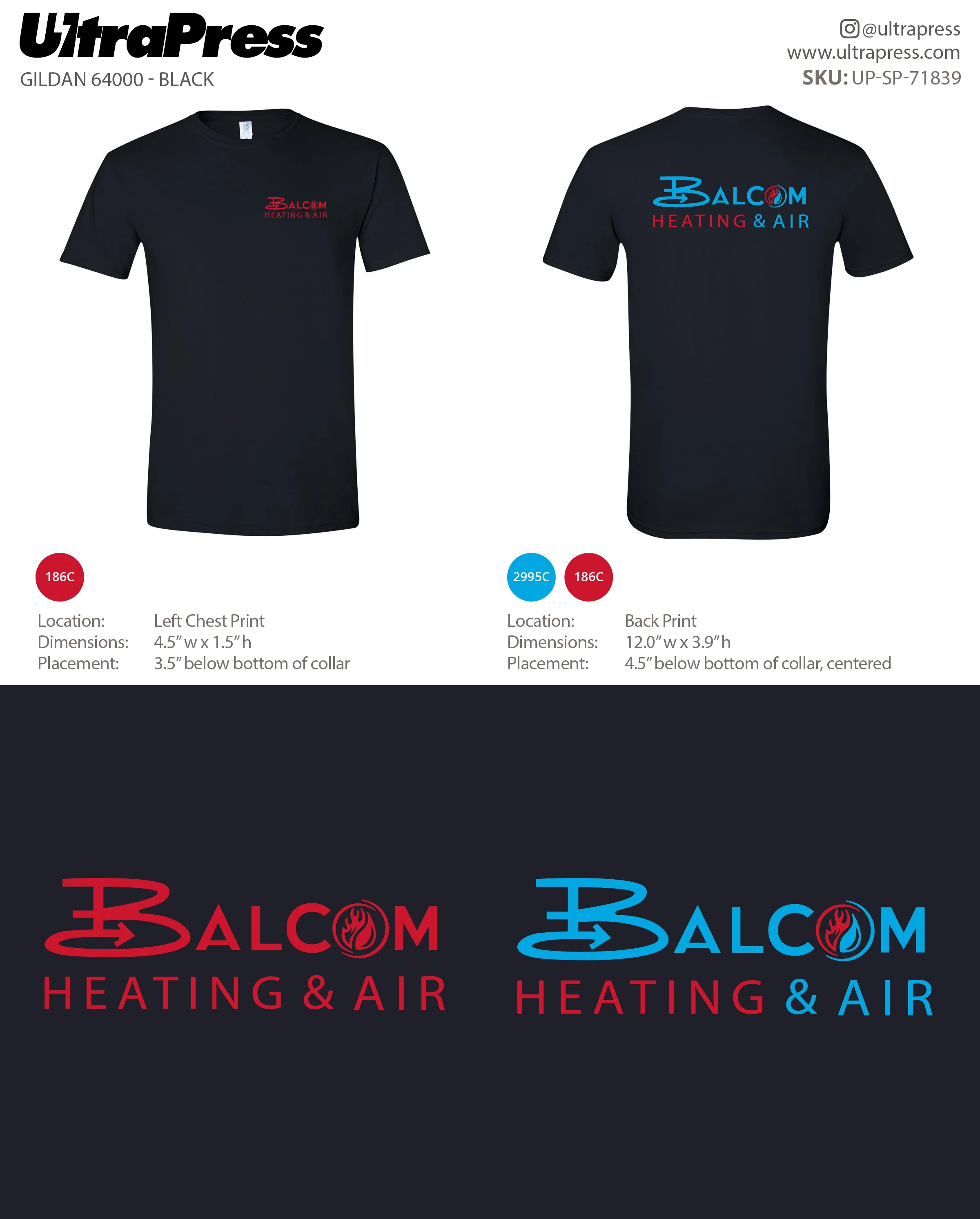 UP-SP-71839 Balcom Heating & Air - Carlos Balbuena 100 Min Qty (Bulk) - Image 3