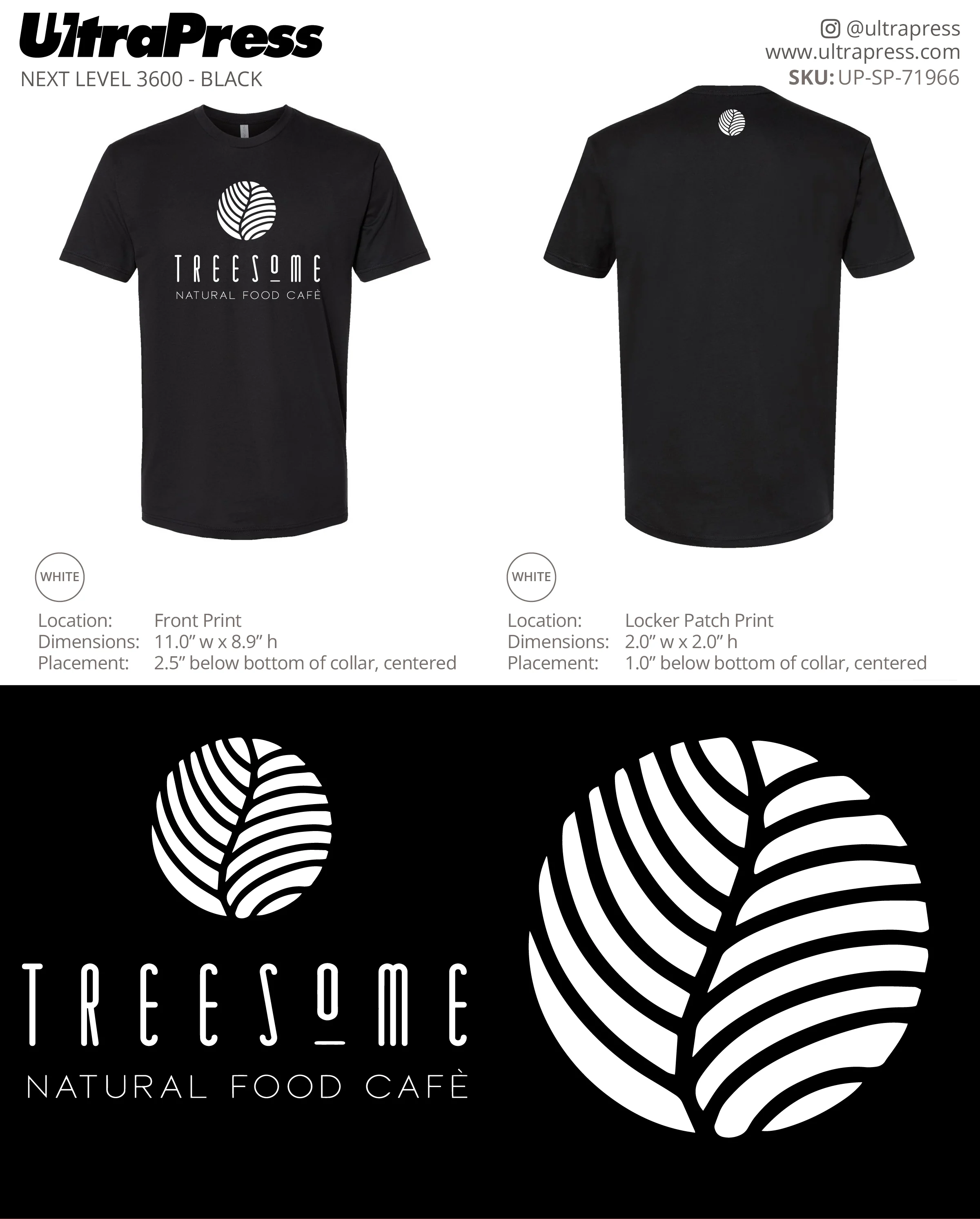 UP-SP-71966 Treesome Natural Food Cafe - Michael Lustigman 100 Min Qty Package (Bulk)