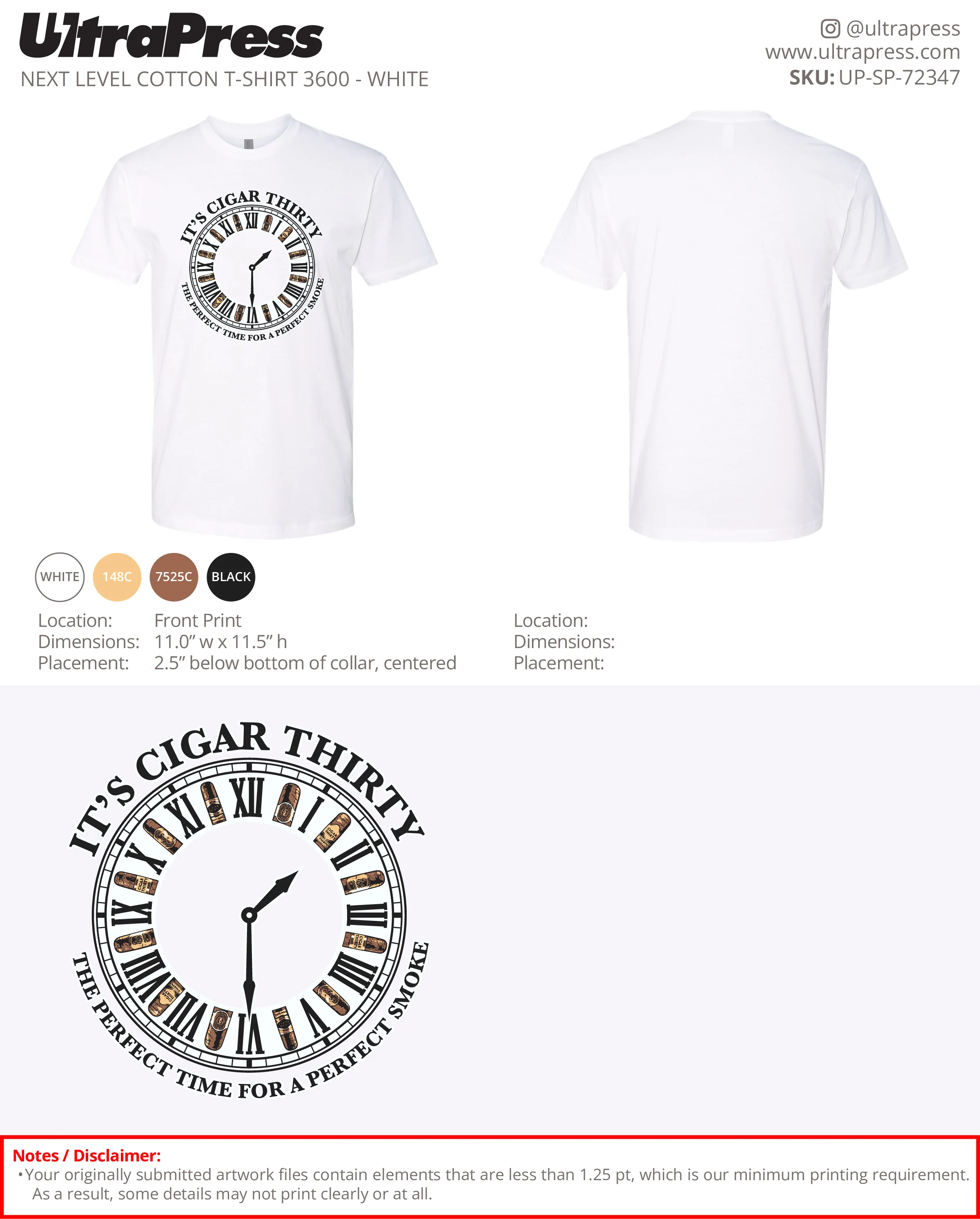 UP-SP-72347 It's Cigar Thirty - Cardell Benford 100 Pieces Package (Bulk) - Image 2