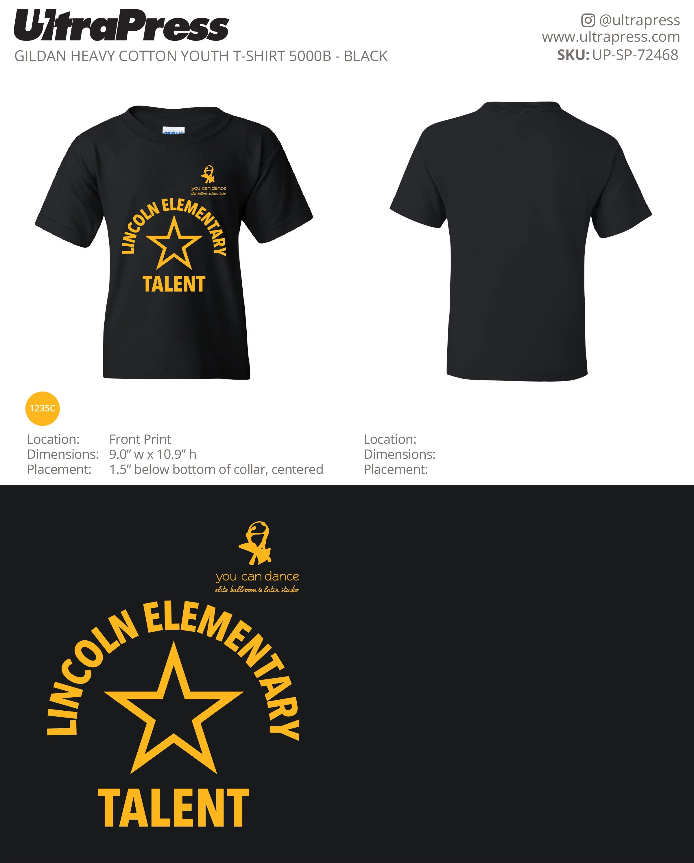 UP-SP-72468 Lincoln Elementary - Sophia Svitak 100 Min Qty (Bulk) - Image 2