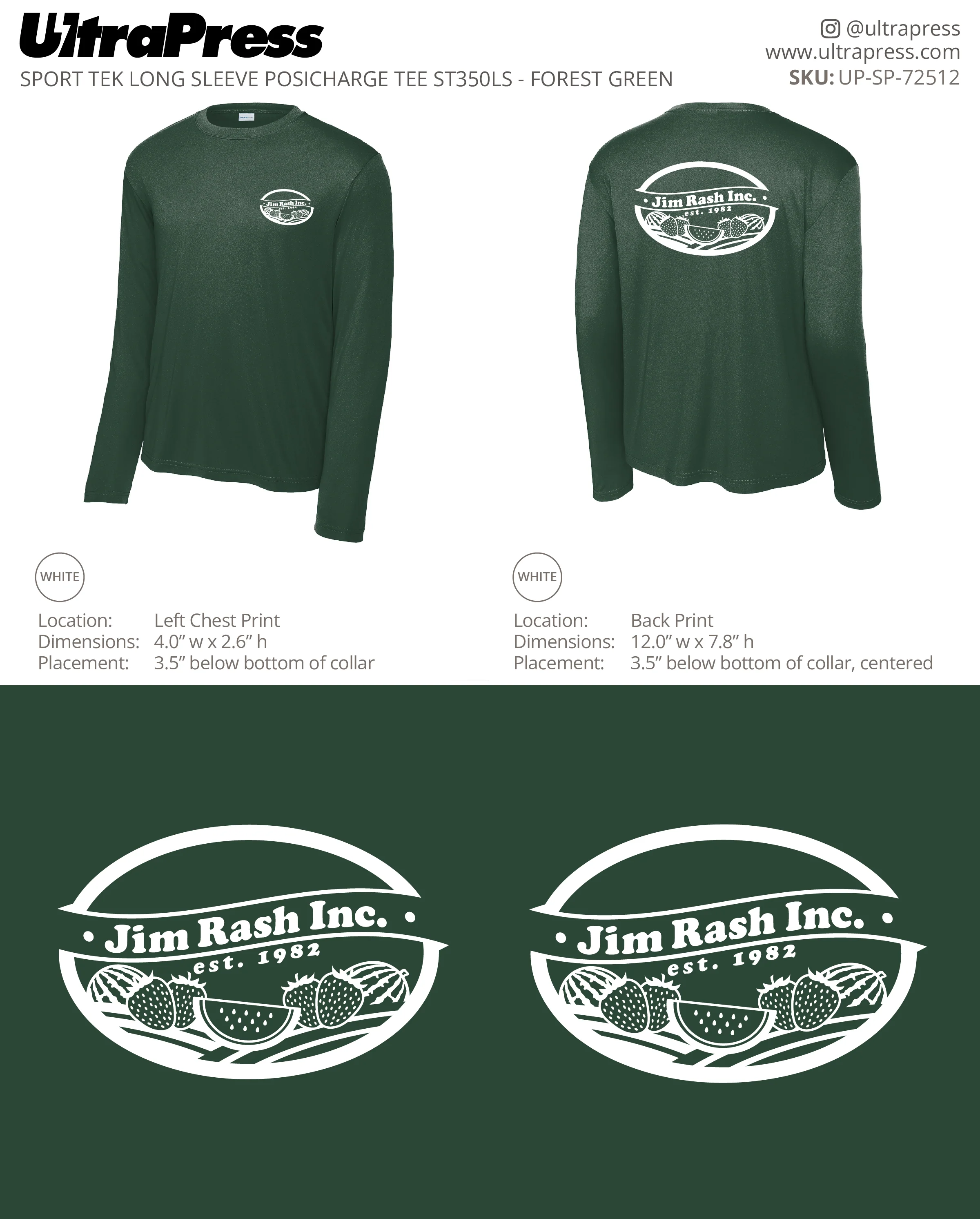 UP-SP-72512 Jim Rash Inc. Long Sleeves - Jill Barton 144 Min Qty (Bulk) - Image 2