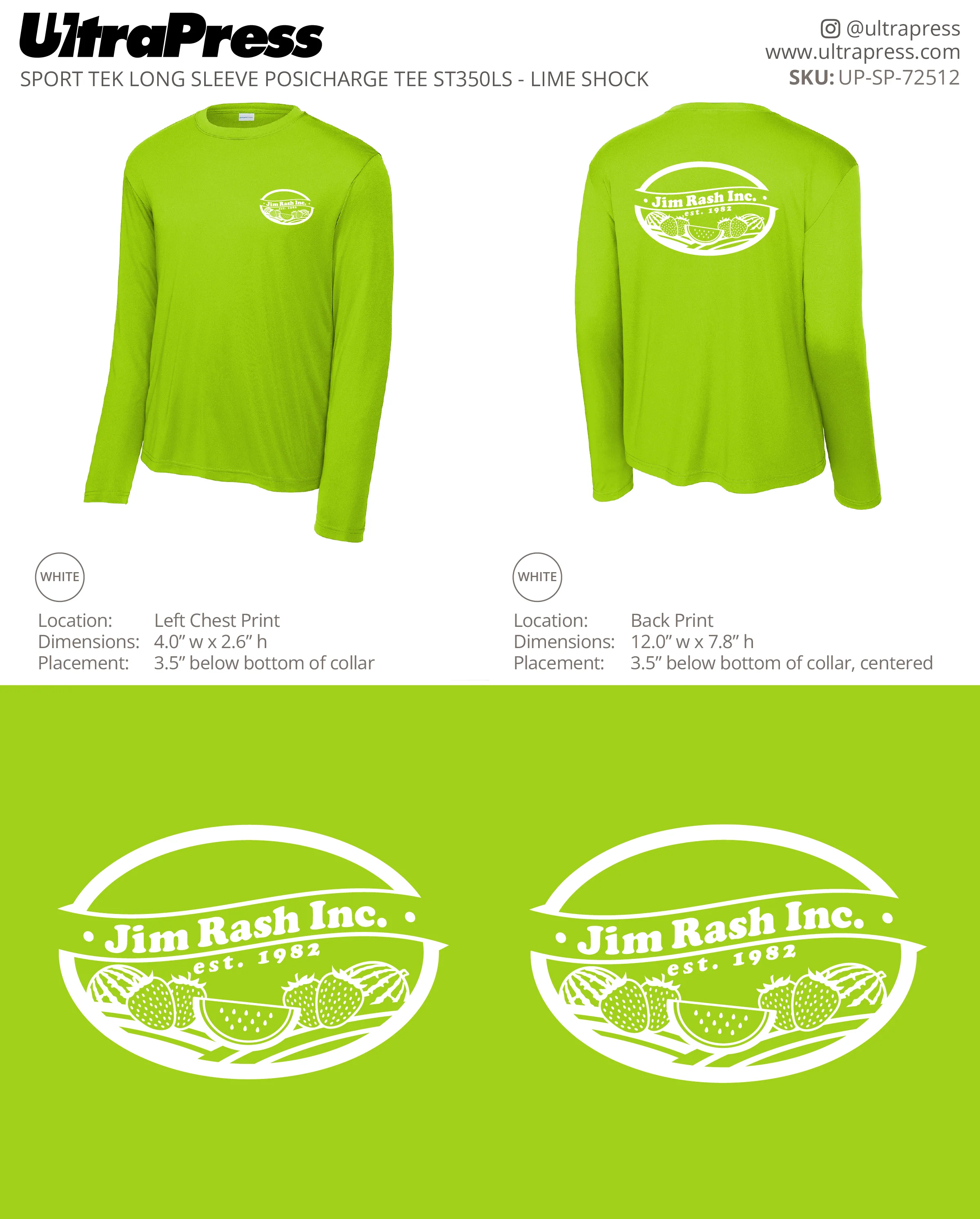 UP-SP-72512 Jim Rash Inc. Long Sleeves - Jill Barton 144 Min Qty (Bulk) - Image 4