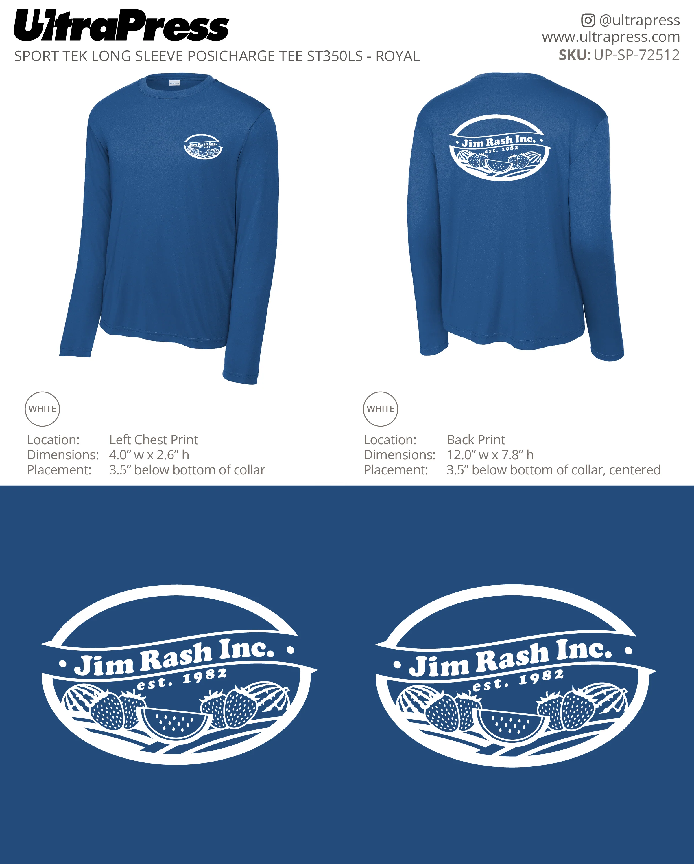 UP-SP-72512 Jim Rash Inc. Long Sleeves - Jill Barton 144 Min Qty (Bulk) - Image 5