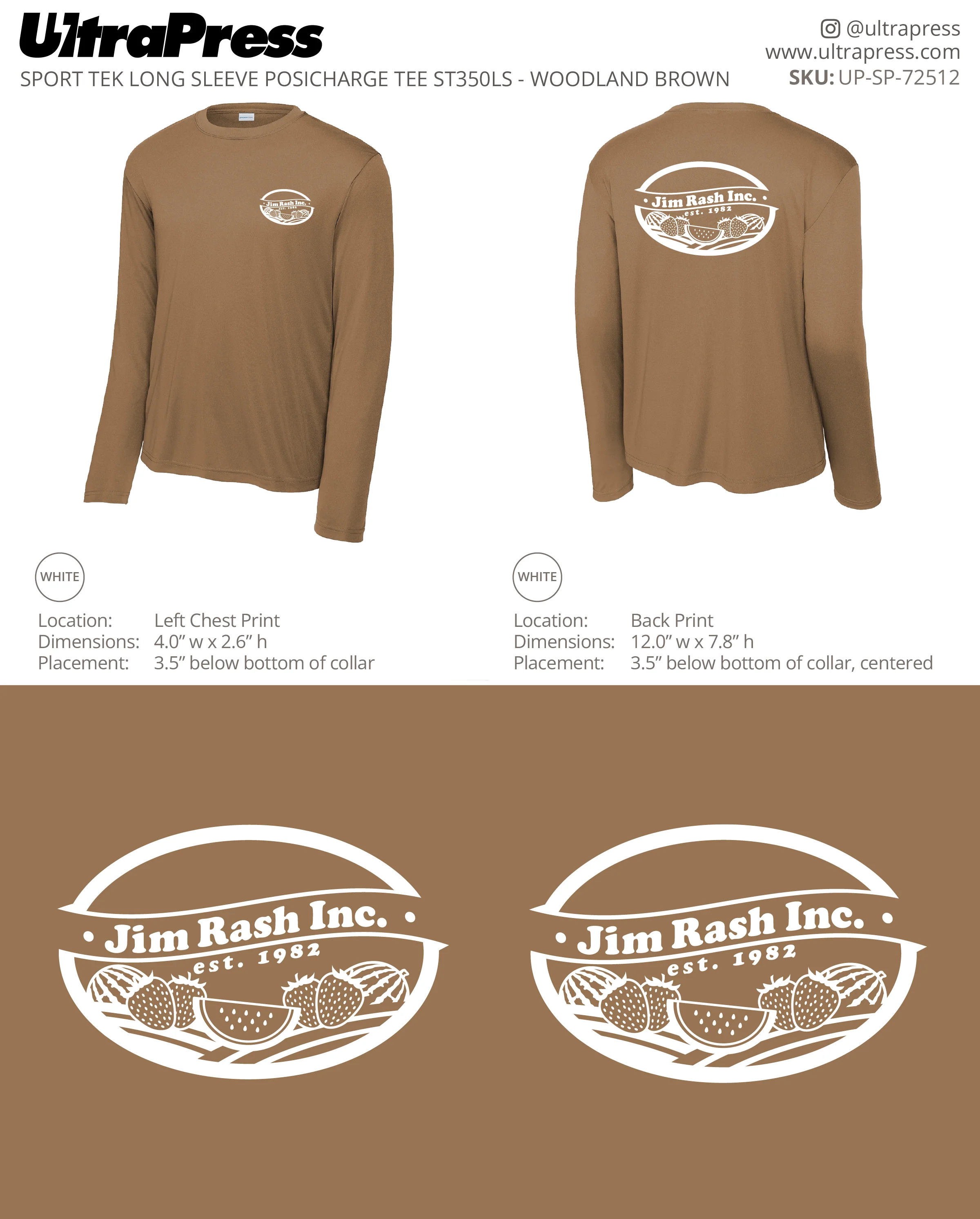 UP-SP-72512 Jim Rash Inc. Long Sleeves - Jill Barton 144 Min Qty (Bulk) - Image 7