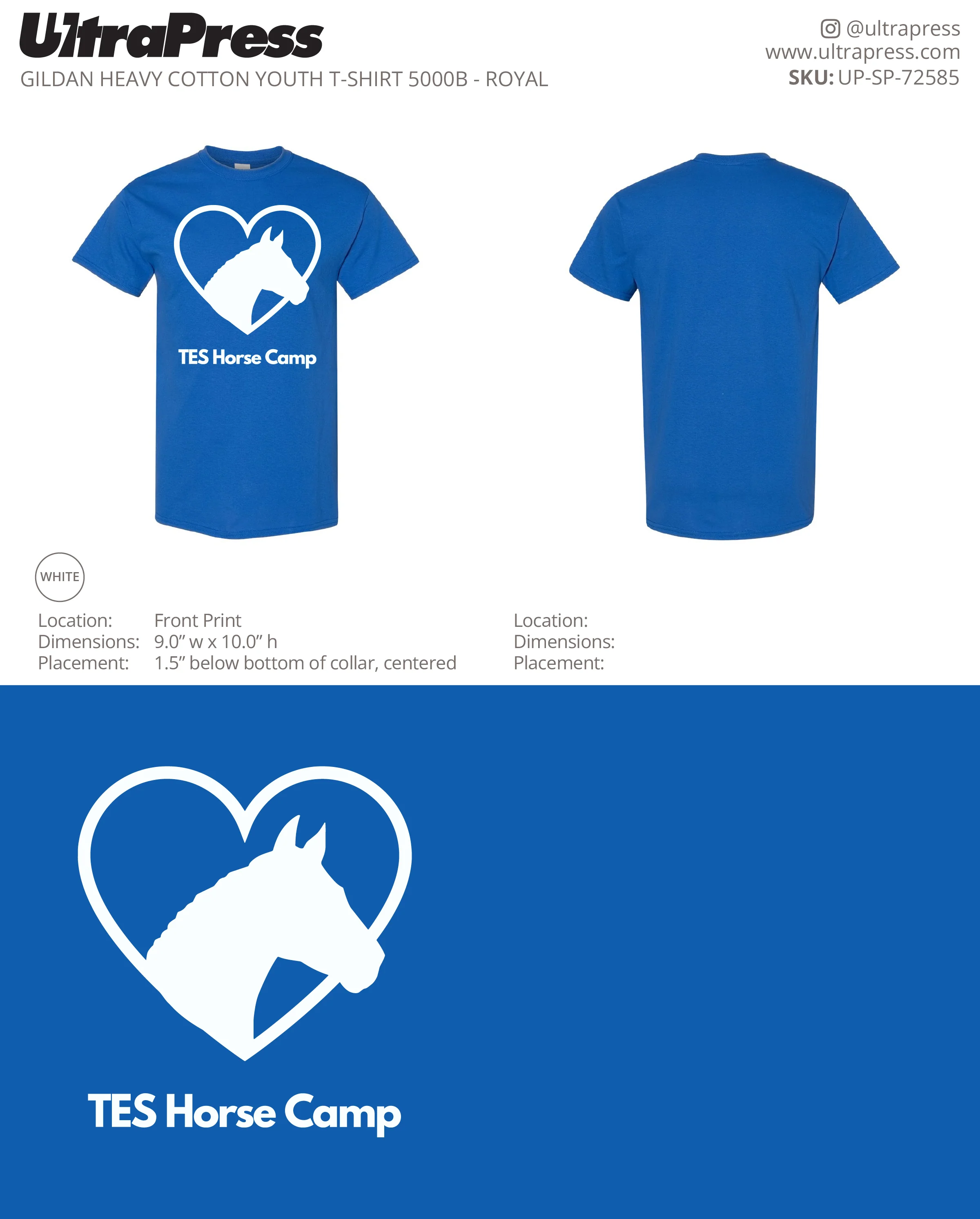 UP-SP-72585 Horse Camp Shirts - Tori English 100 Min Qty (Bulk)
