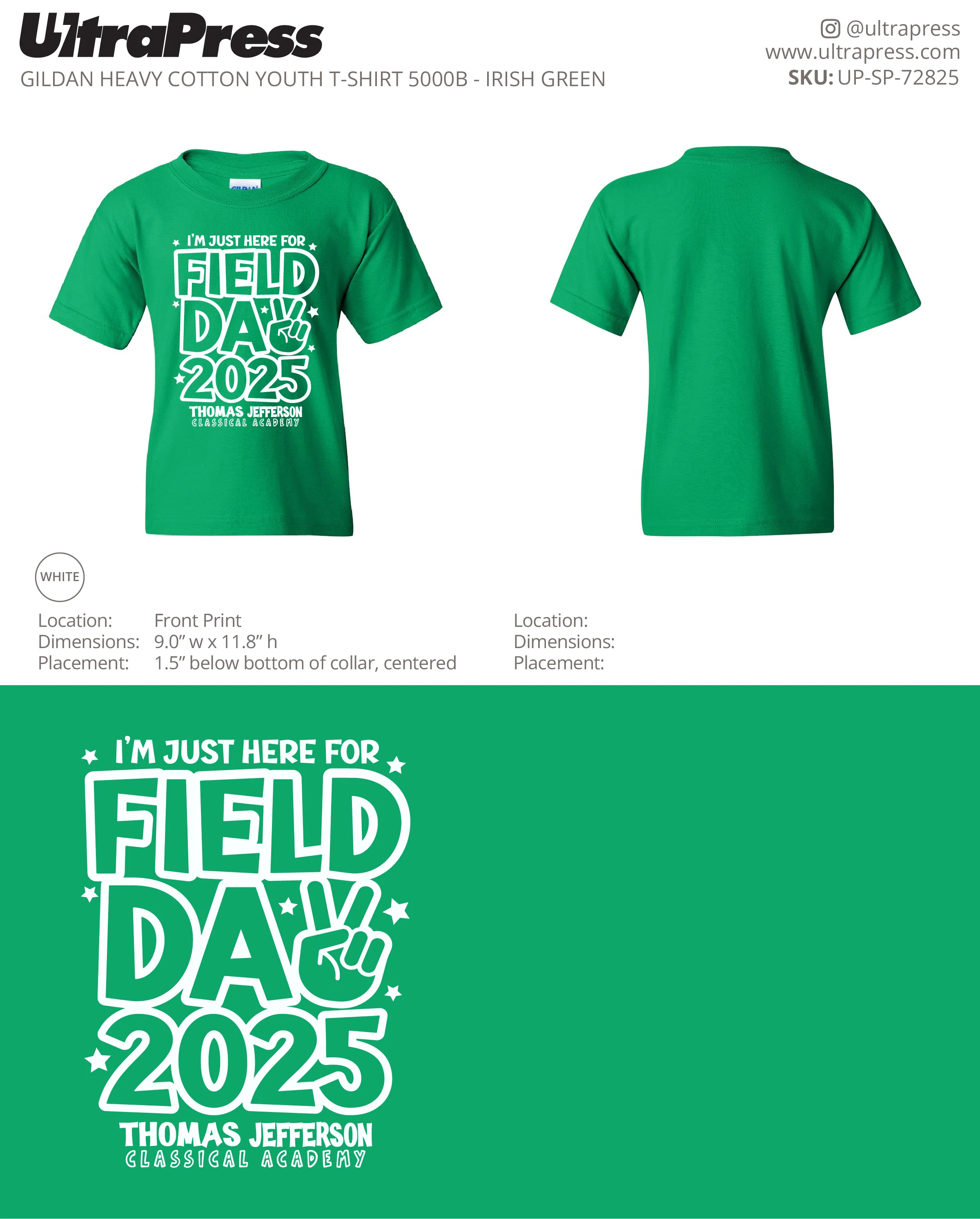 UP-SP-72825 Field Day Thomas Jefferson YOUTH - Miles Ensley 100 Min Qty (Bulk) - Image 3