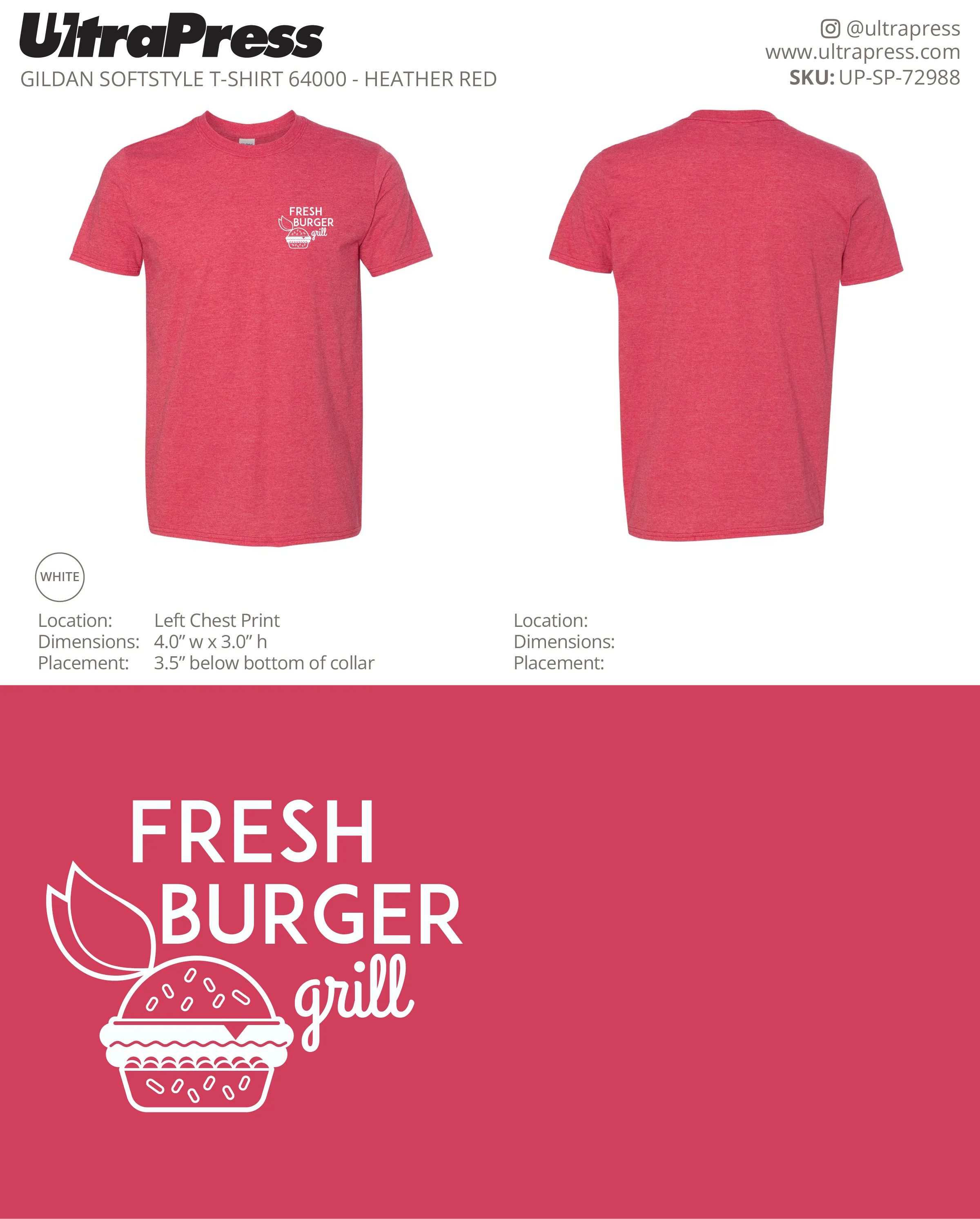 UP-SP-72988 Fresh Burger Grill ADULT - Tanya 100 Min Qty (Bulk) - Image 2
