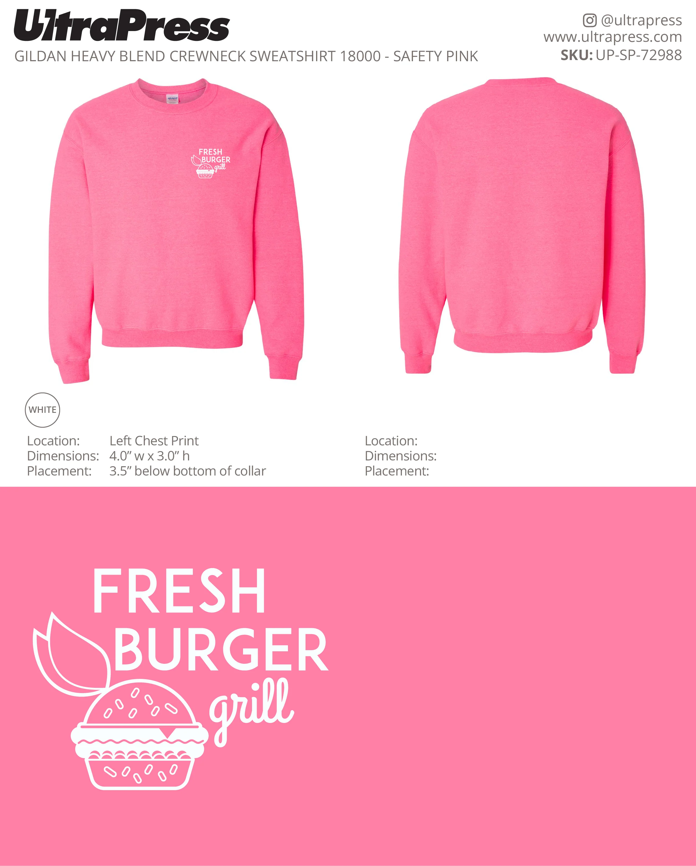 UP-SP-72988 Fresh Burger Grill - Tanya 50 Min Qty (Bulk) - Image 4