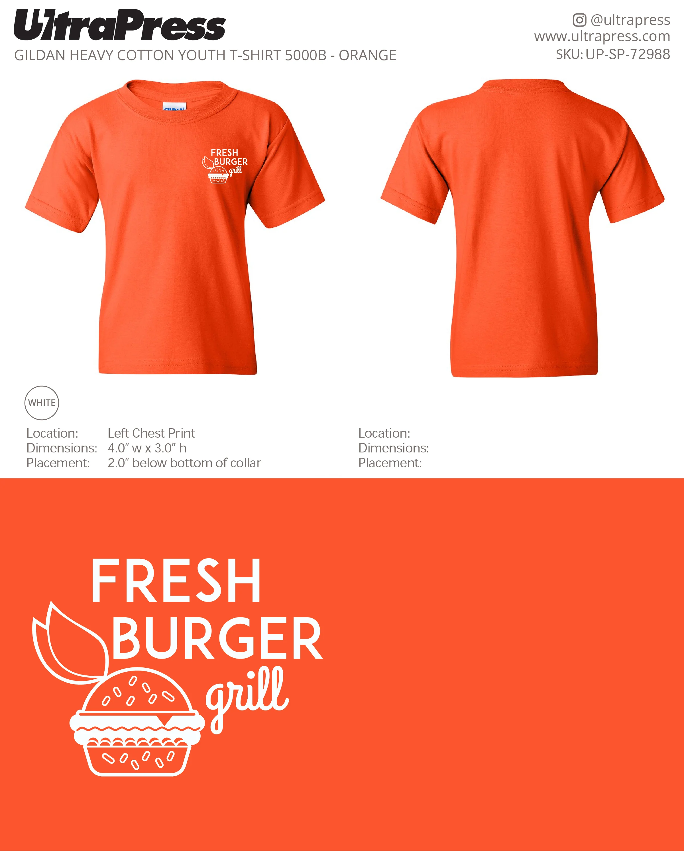 UP-SP-72988 Fresh Burger Grill YOUTH - Tanya (Bulk) - Image 3