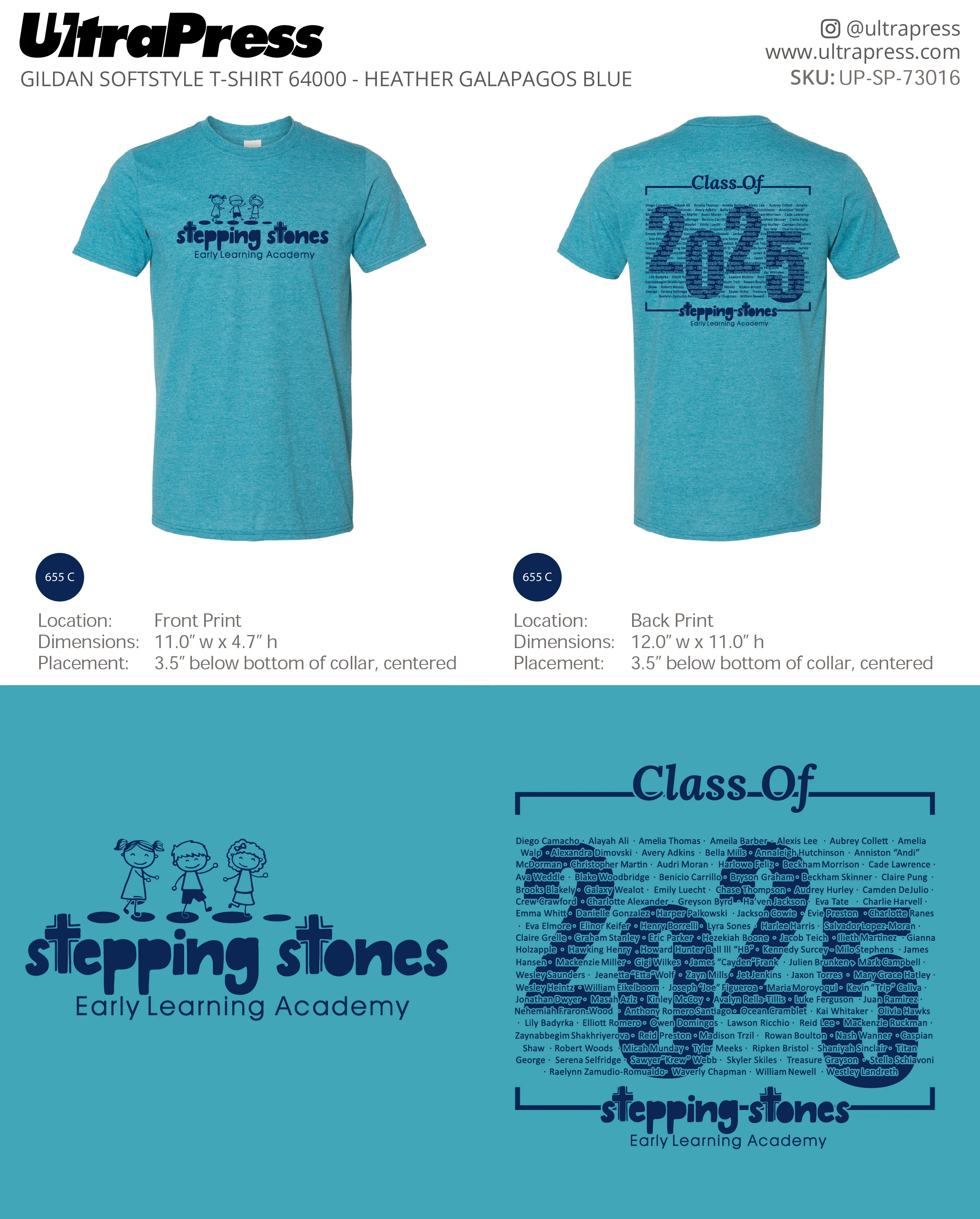 UP-SP-73016 Stepping Stones Class of 2025 - Tammie Bowyer 100 Min Qty (Bulk) - Image 3