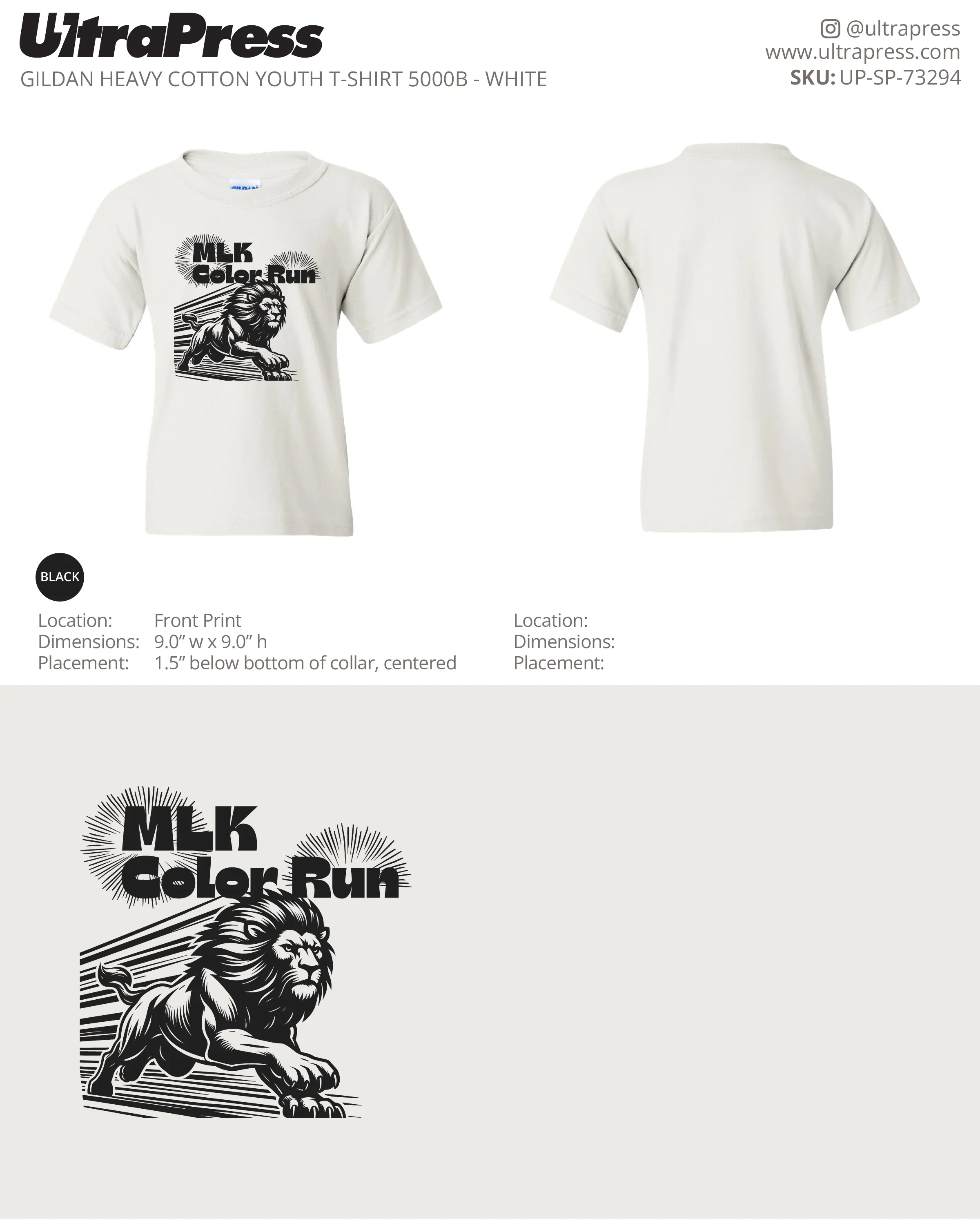 UP-SP-73294 MLK Color Run - Rene' Murphy 100 Pieces Package (Bulk) - Image 2