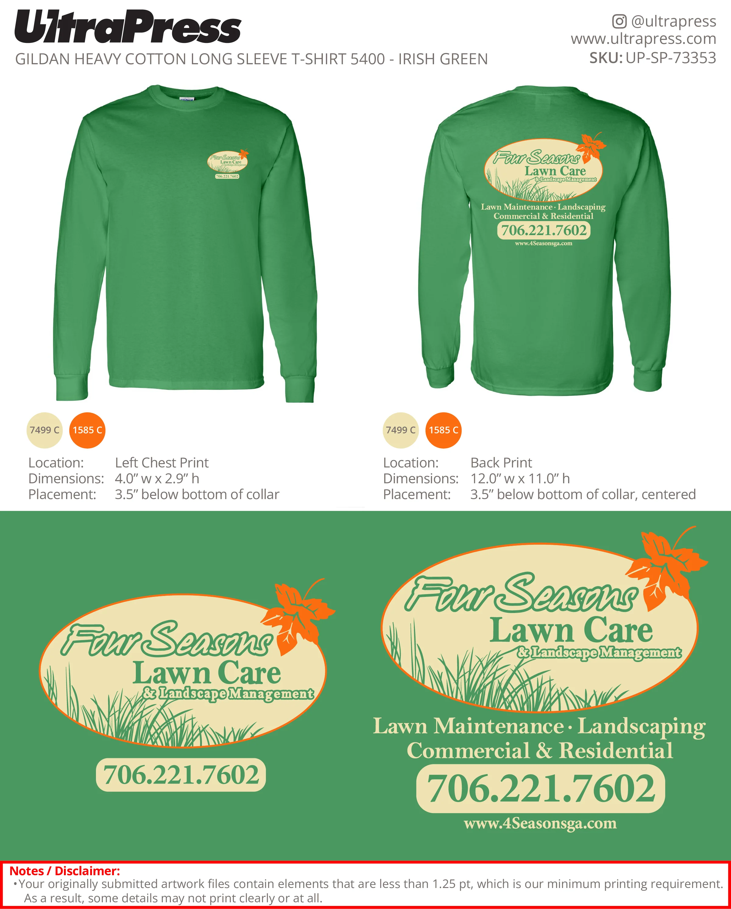 UP-SP-73353 Four Seasons Lawn Care - Mike 100 Min Qty (Bulk) - Image 2