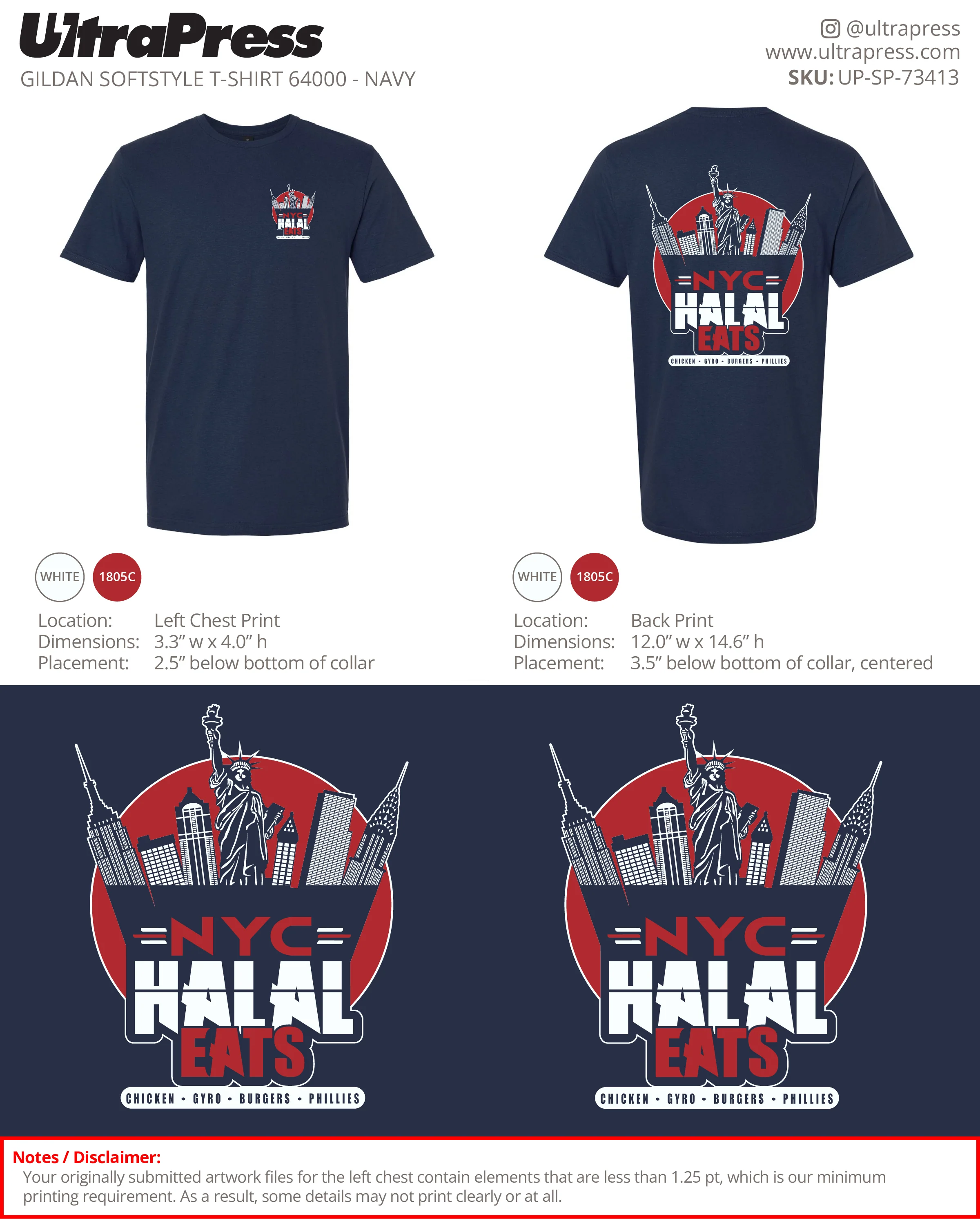 UP-SP-73413 NYC Halal Eats - Mujahed Baig 100 Min Qty (Bulk) - Image 2