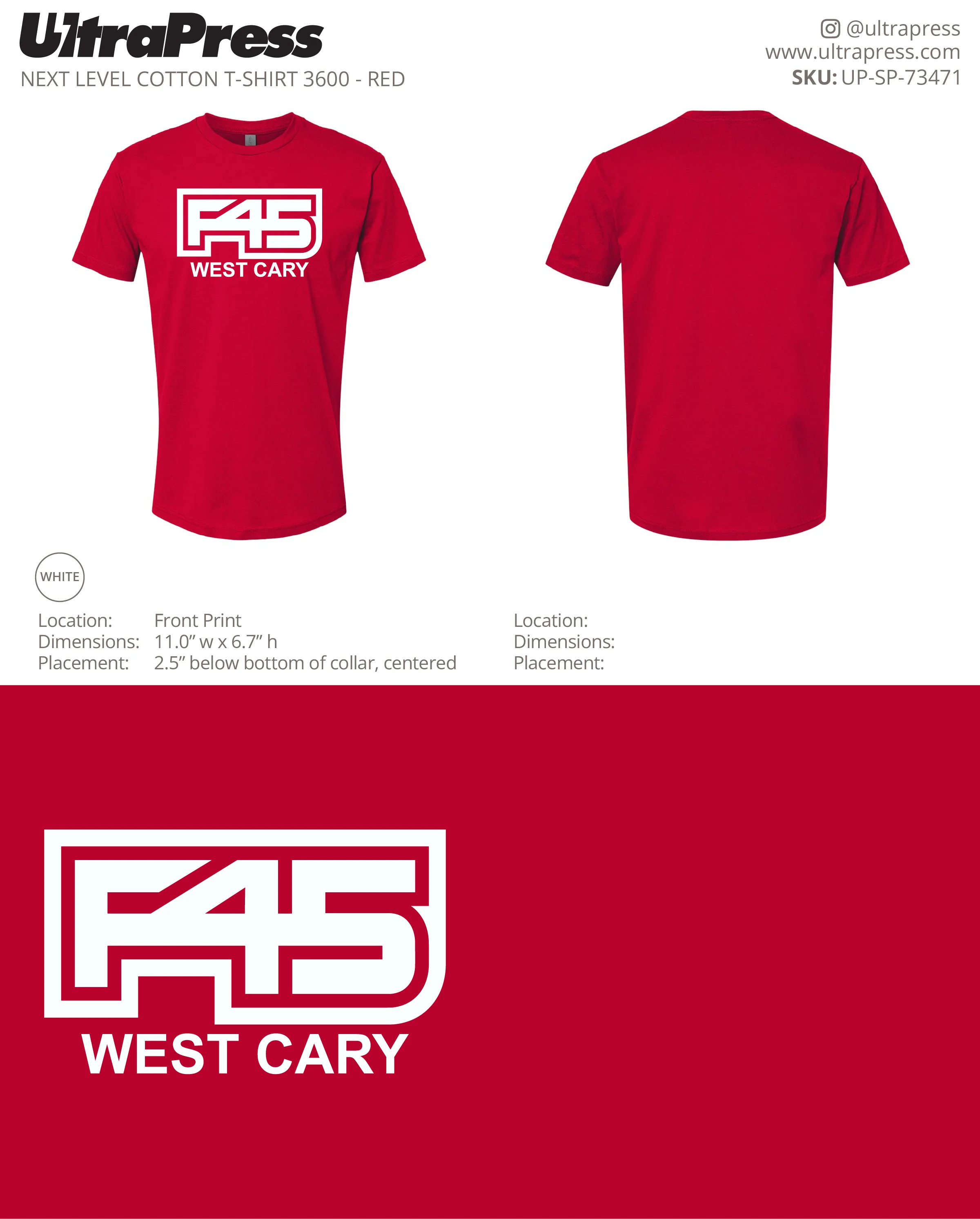 UP-SP-73471 F45 West Cary - Suresh Bhagchandani 100 Min Qty (Bulk) - Image 2