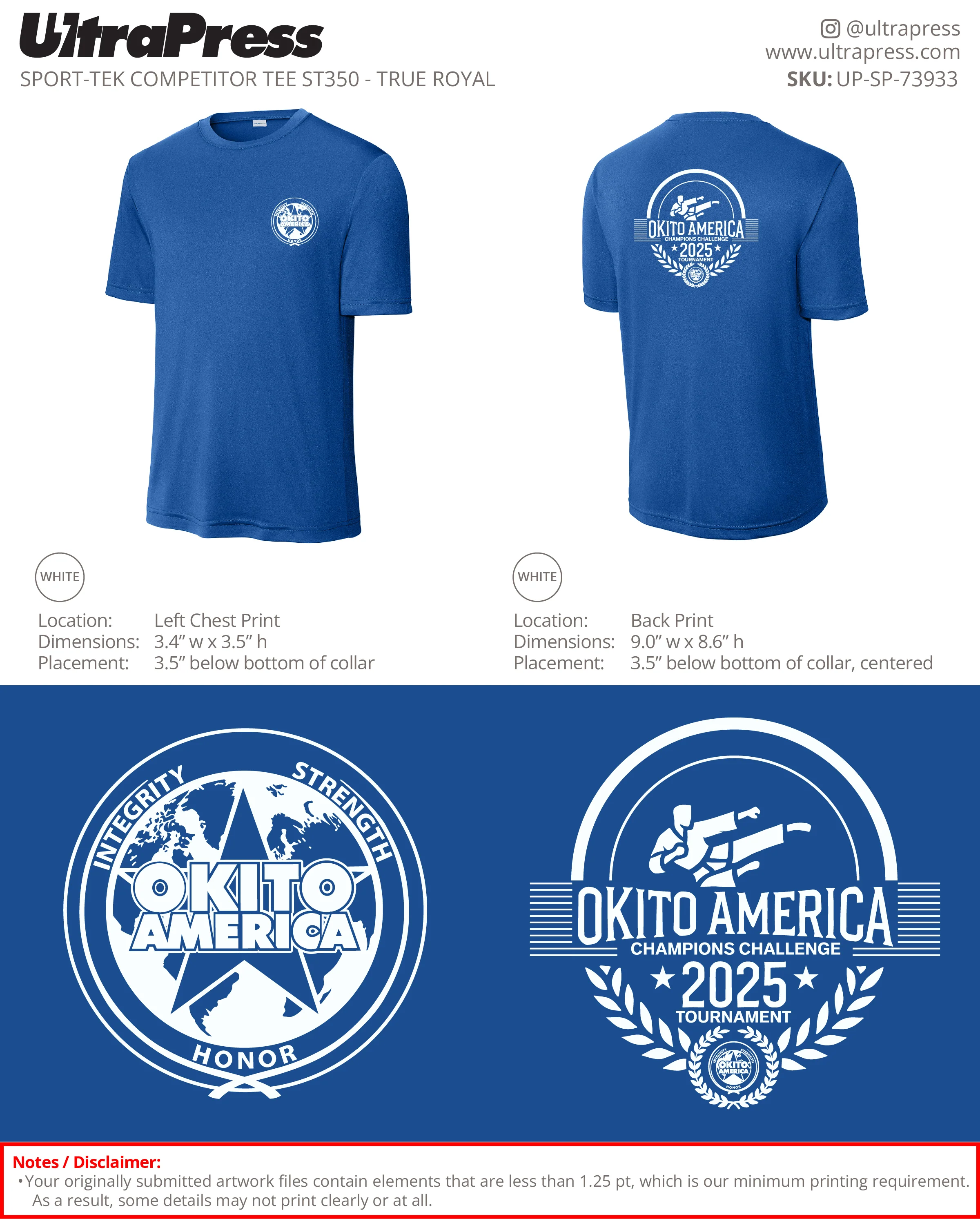 UP-SP-73933 Okito America Champions Challenge 2025 Tournament 48 Min Qty (Bulk) - Image 2