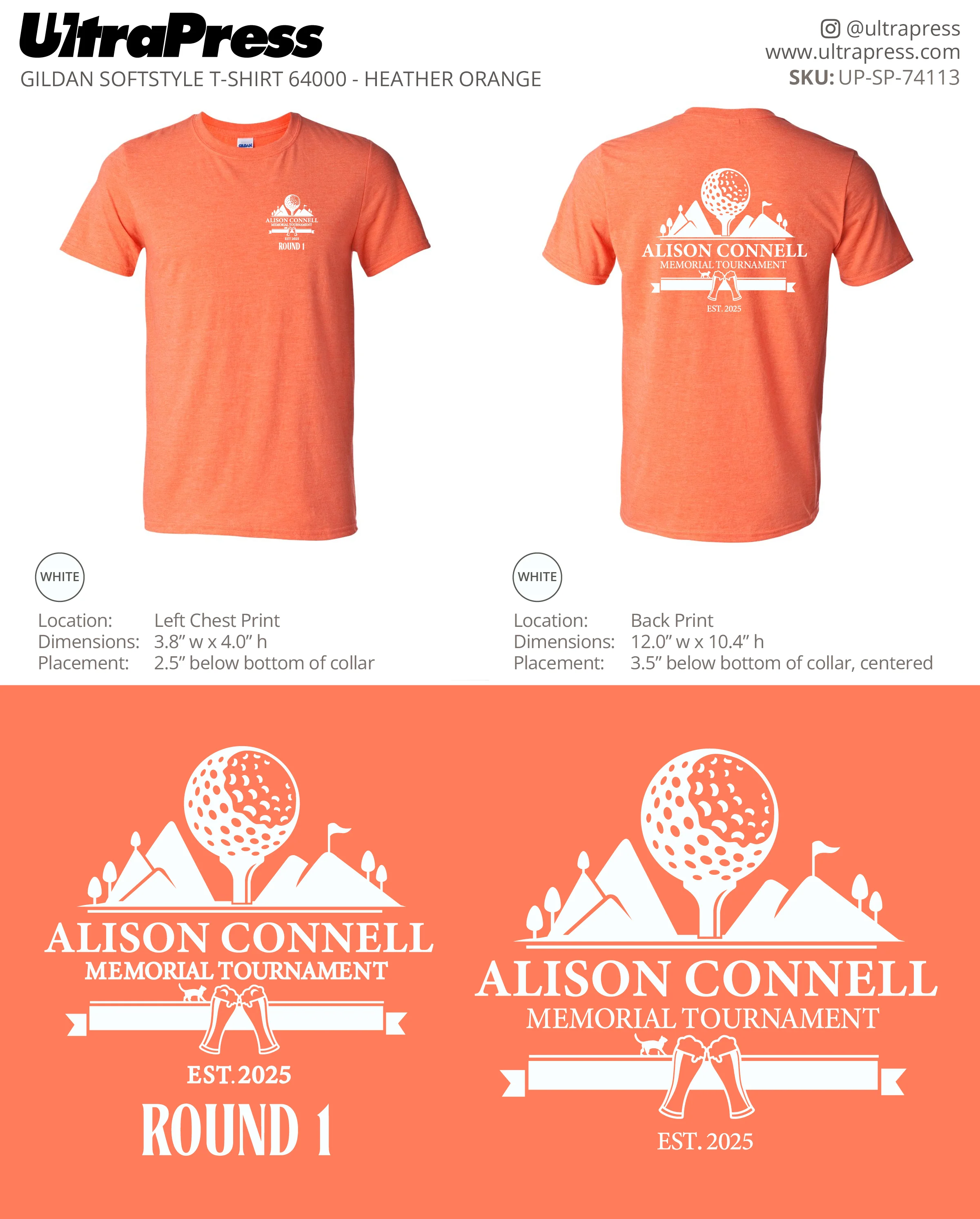 UP-SP-74113 Alison Connell Memorial Tournament -Mindy Gillgannon 100 Min Qty (Bulk)