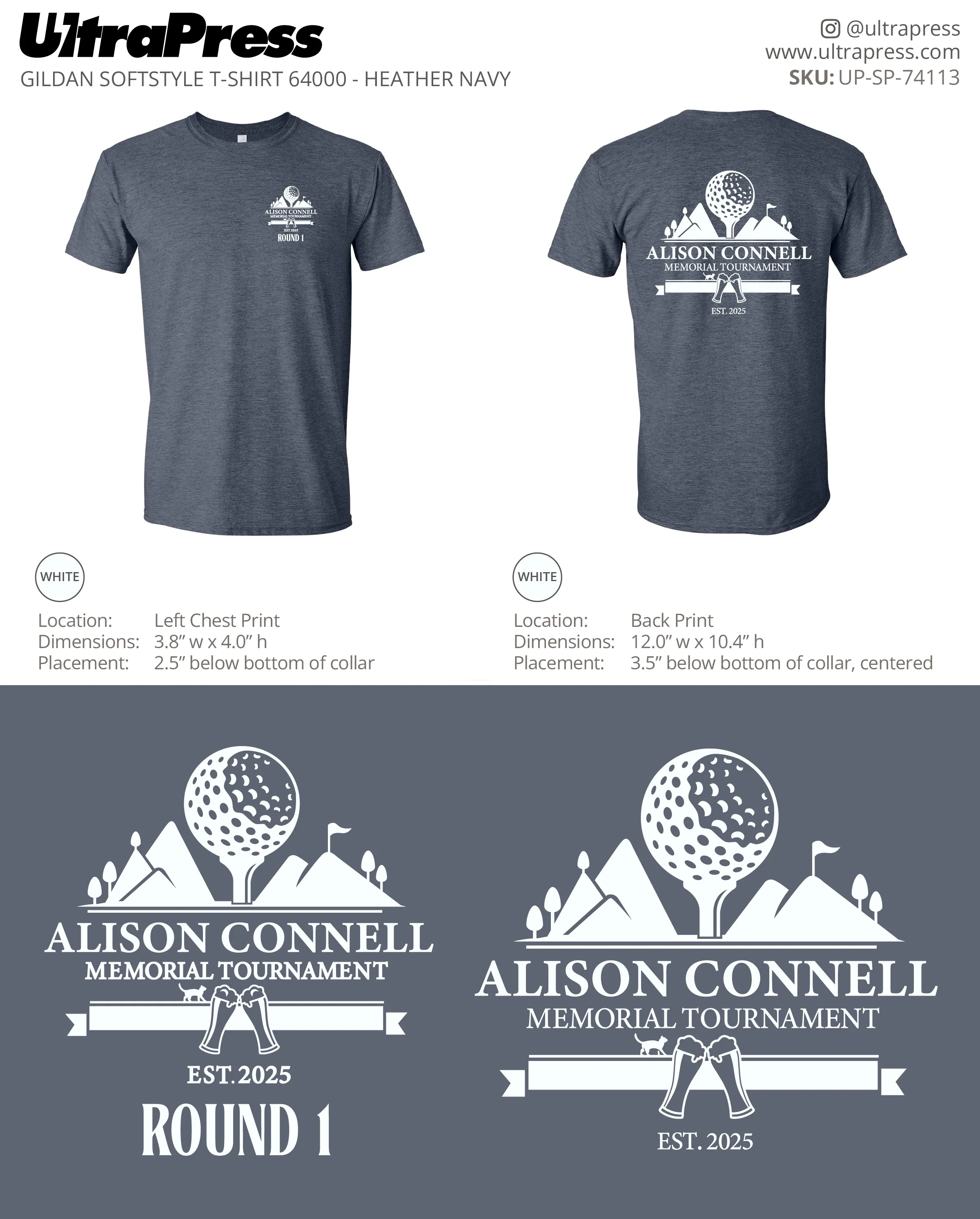 UP-SP-74113 Alison Connell Memorial Tournament -Mindy Gillgannon 100 Min Qty (Bulk) - Image 2