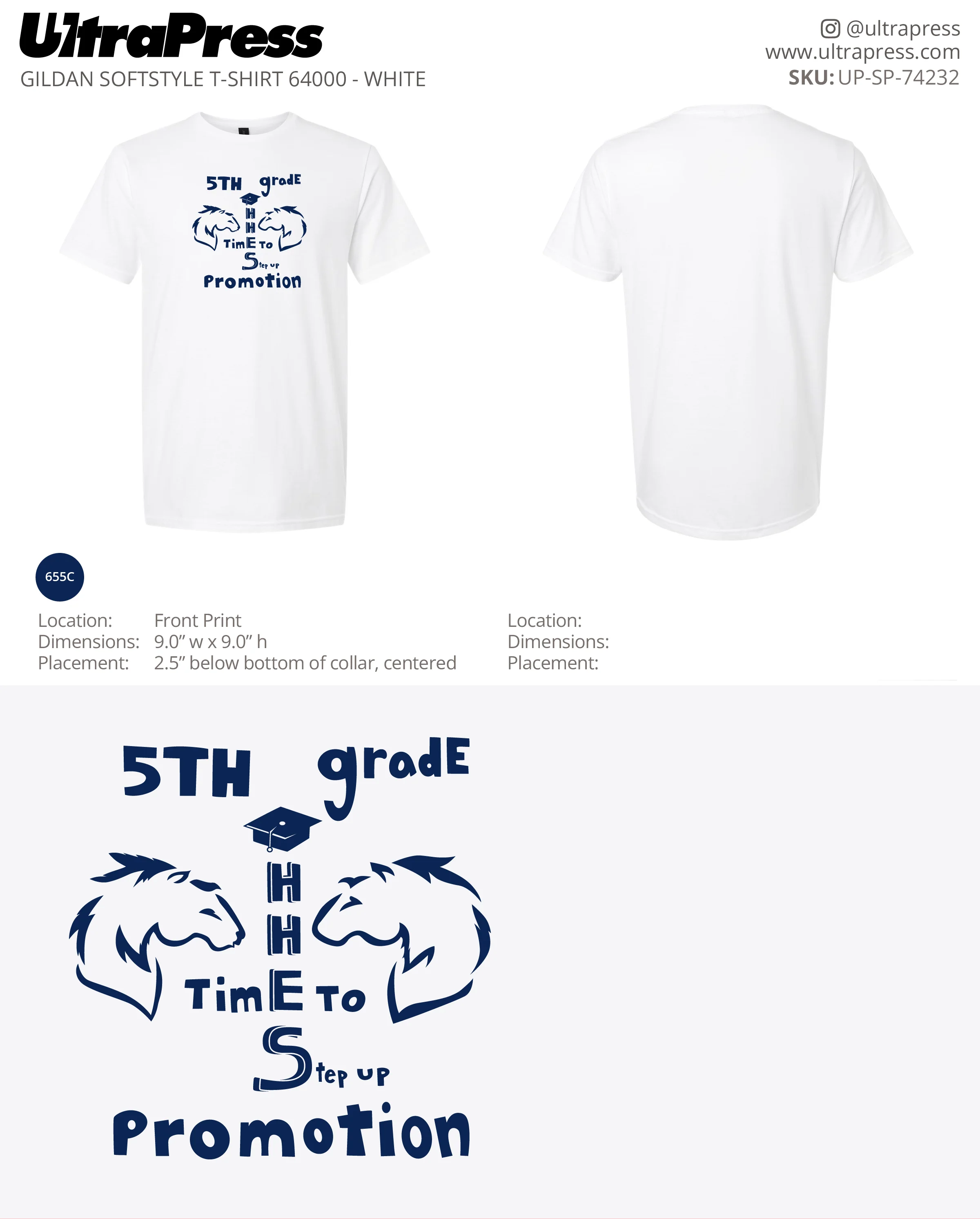 UP-SP-74232 5th Grade Time to Step Up Promotion - Digna Menjivar 100 Min Qty (Bulk) - Image 2
