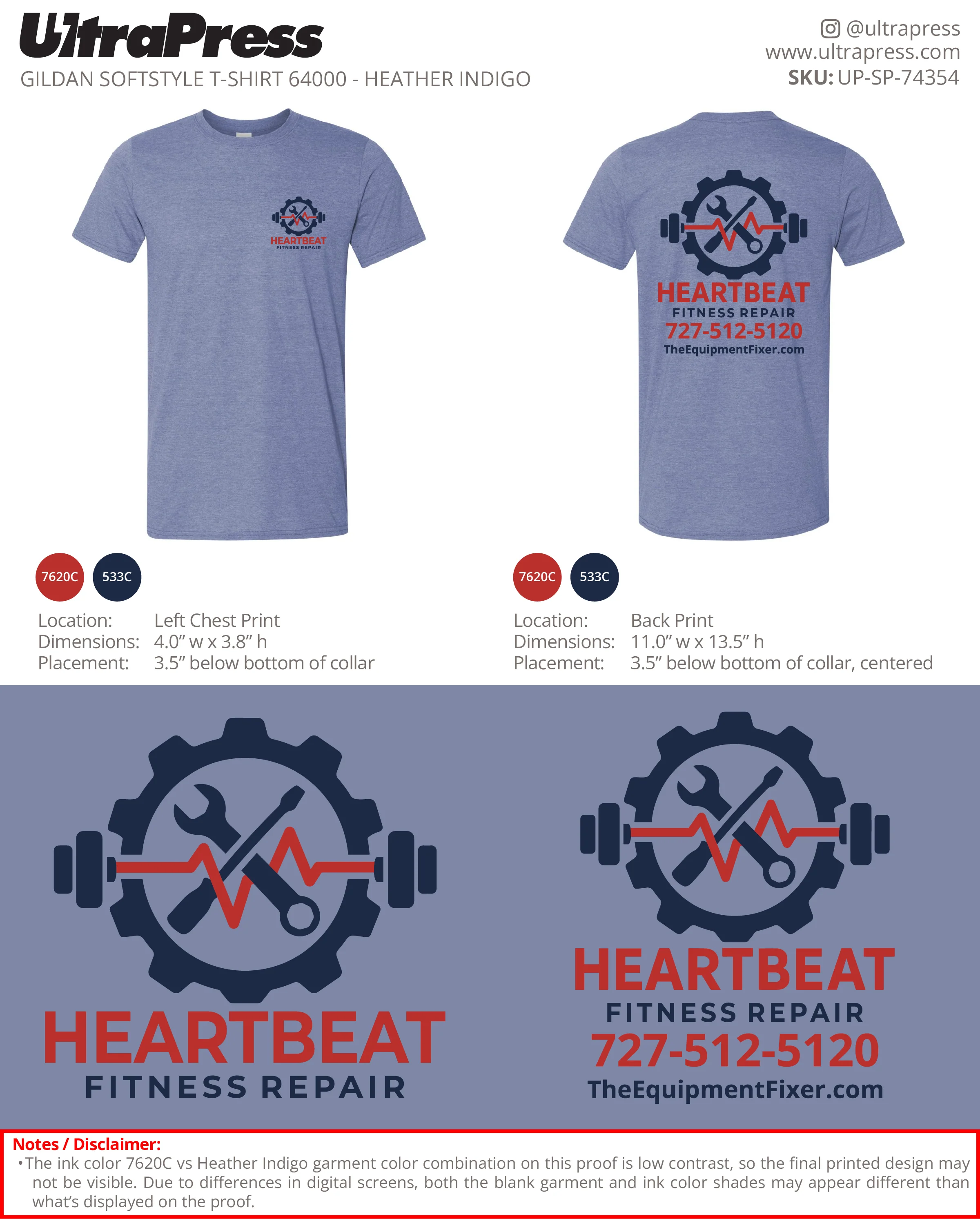 UP-SP-74354 Heartbeat Fitness Repair - Toren Tommasi 100 Min Qty (Bulk) - Image 2